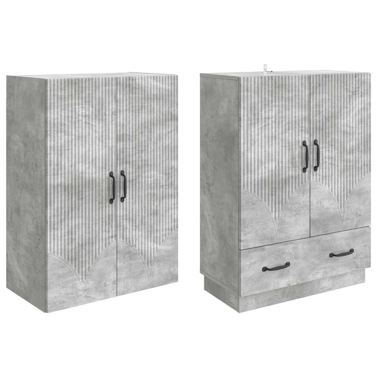 Skapsett 2 pcs Konstruert tre