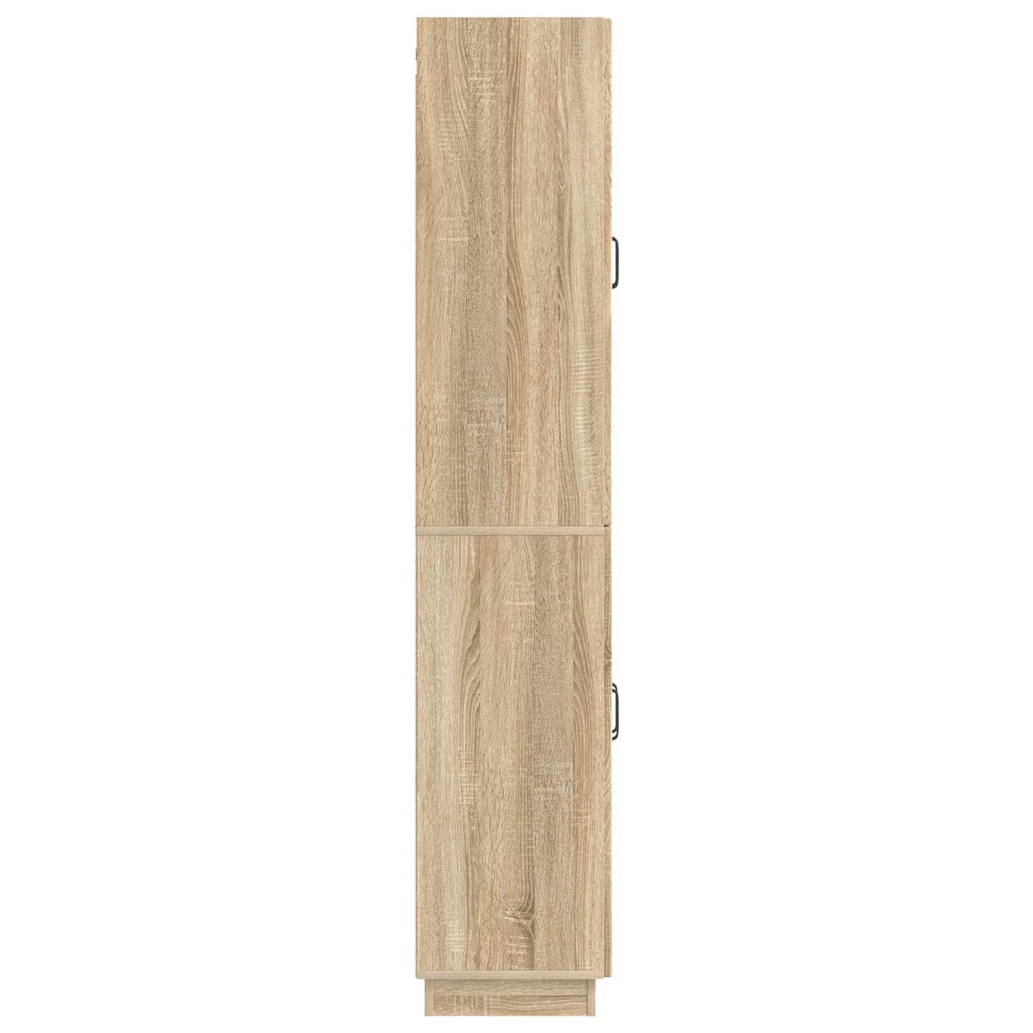Skapsett 2 pcs Sonoma eik Konstruert tre