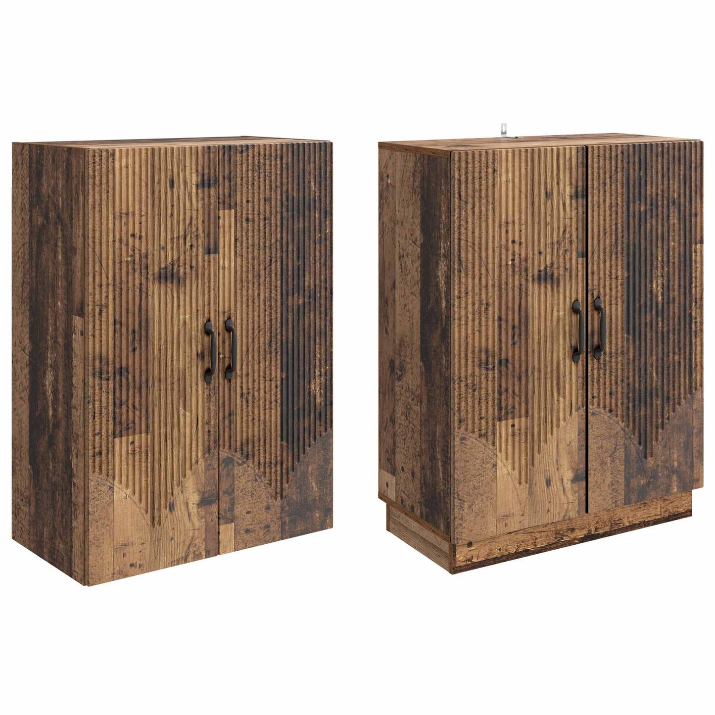 Skapsett 2 pcs Gammelt tre Konstruert tre
