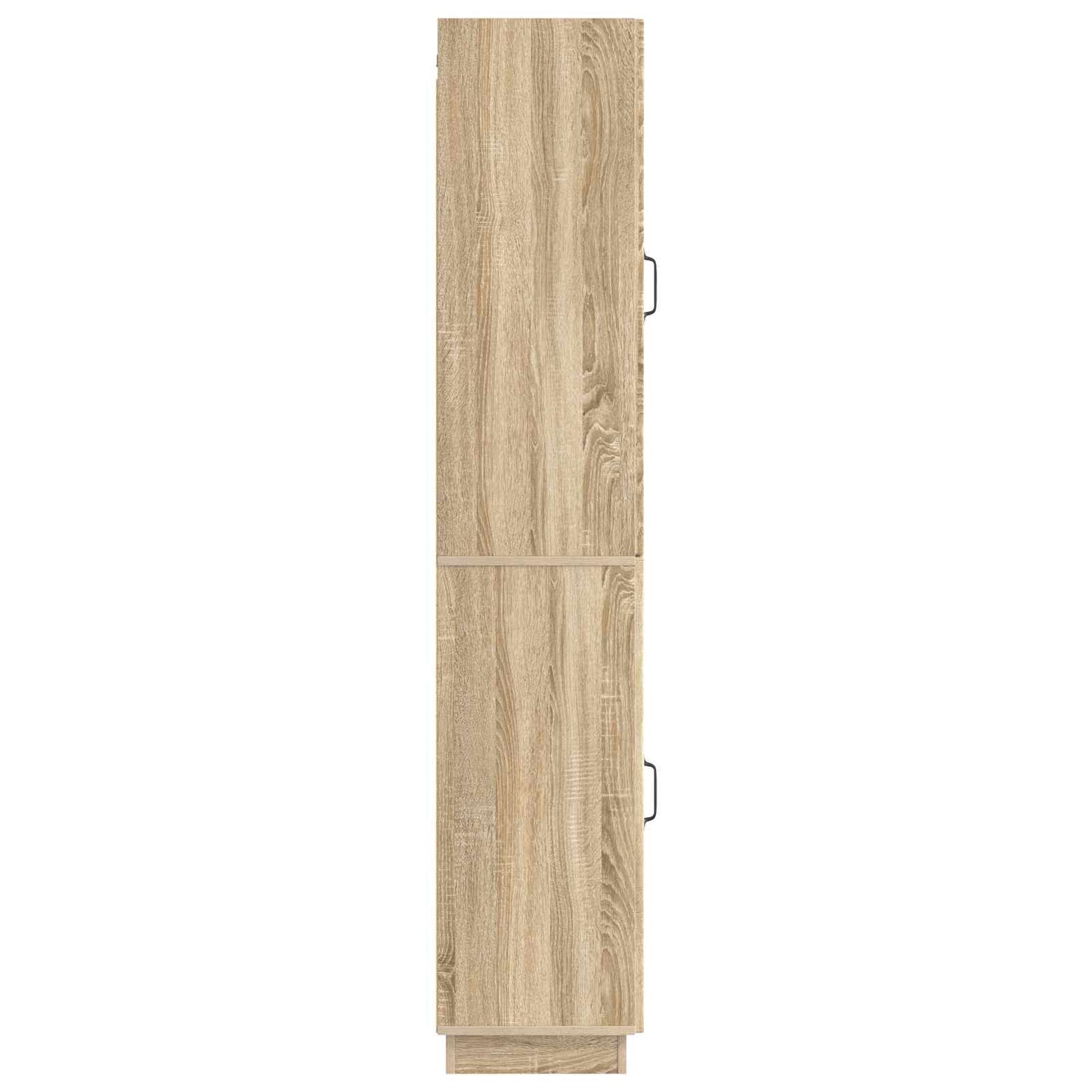 Skapsett 2 pcs Sonoma eik Konstruert tre