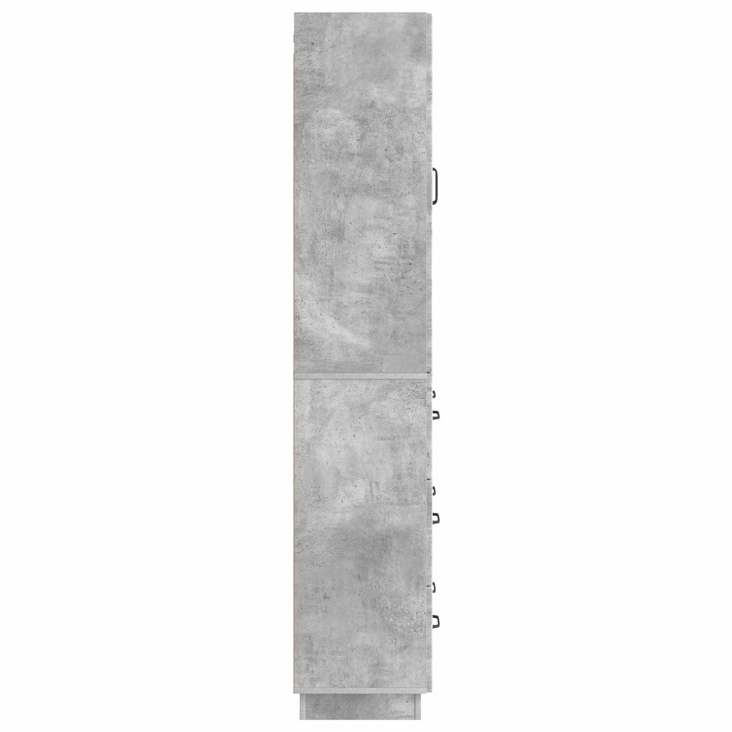 Skapsett 2 pcs Betonggrå 66 x 34,5 x 87 cm Konstruert tre