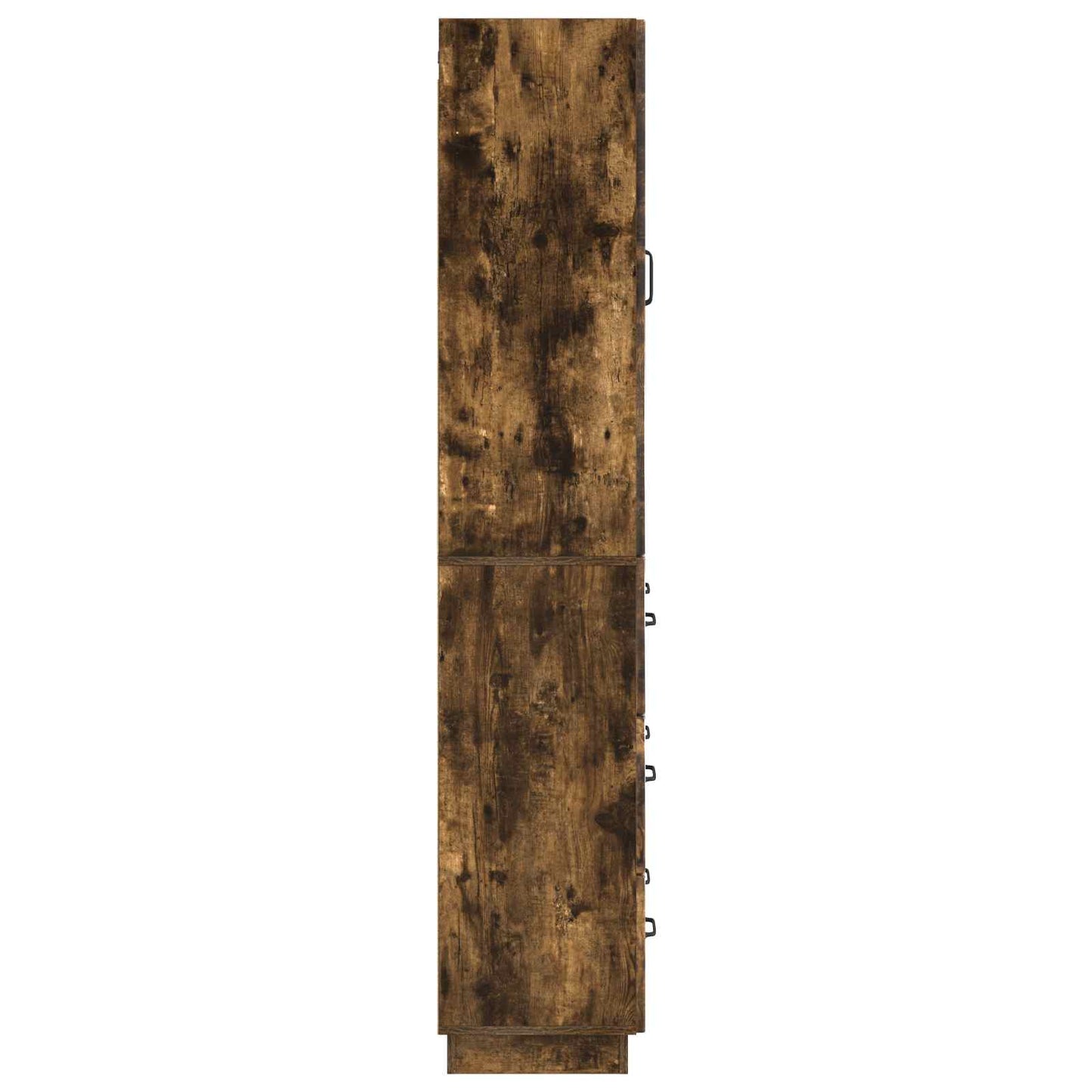 Skapsett 2 pcs Røkt Eik 66 x 34,5 x 87 cm Konstruert tre