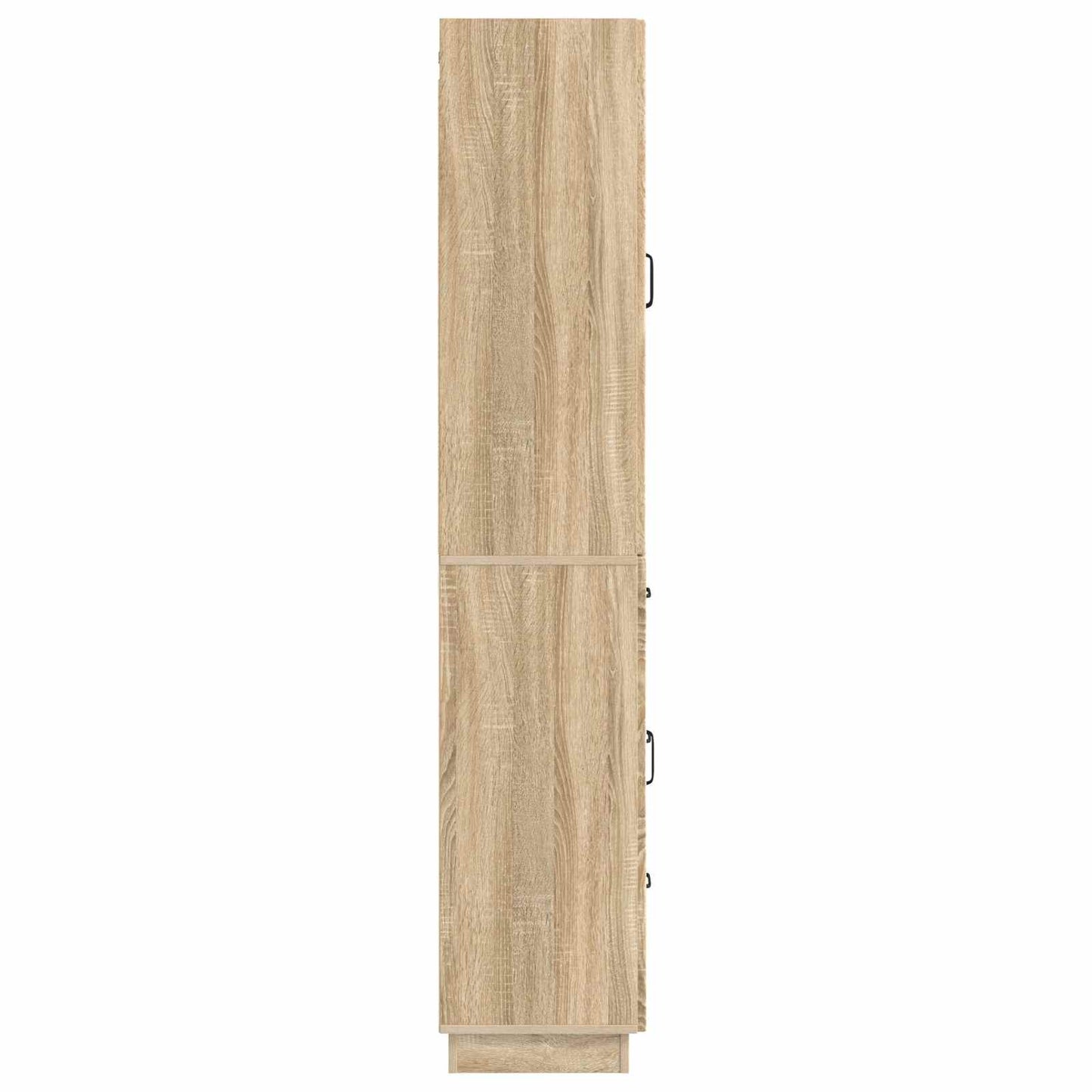 Skapsett 2 pcs Sonoma eik Konstruert tre