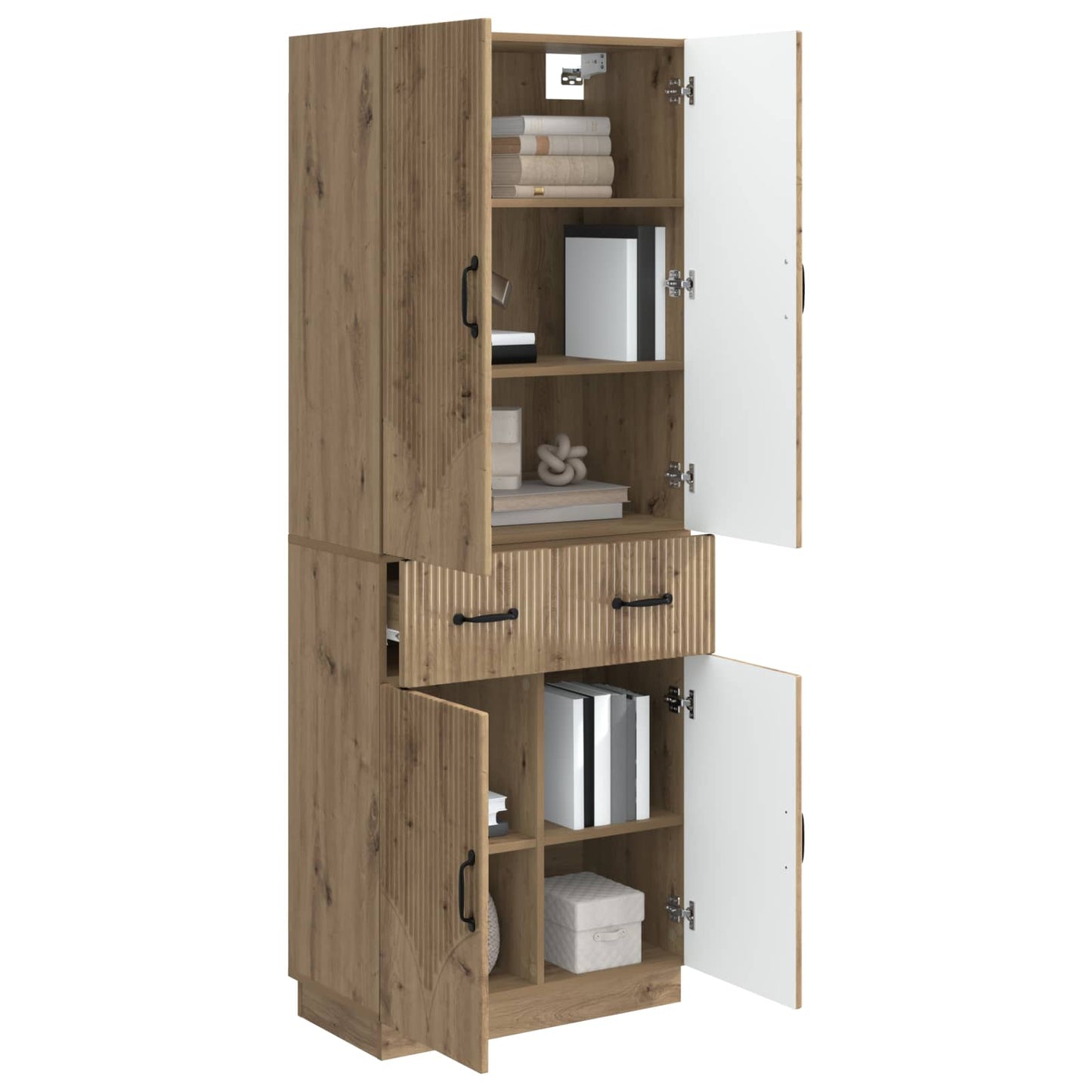 Skapsett 2 pcs Artisan eik Konstruert tre