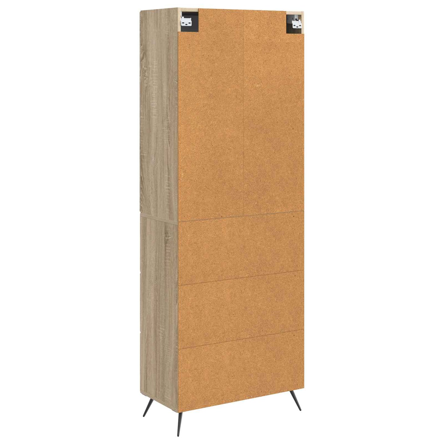 Skapsett 2 pcs Sonoma eik 66 x 34,5 x 90 cm Konstruert tre