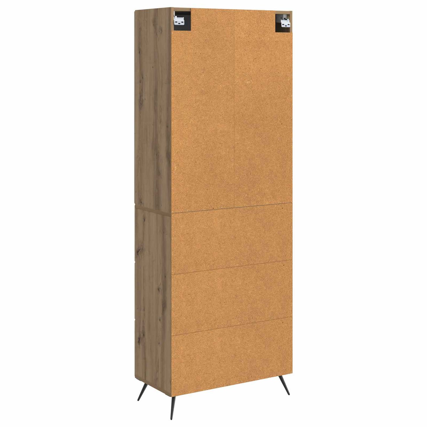 Skapsett 2 stk. 66 x 34,5 x 90 cm Konstruert tre Artisan eik