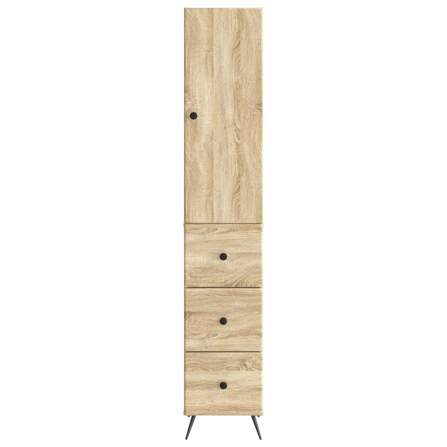 Skapsett 2 pcs Sonoma eik 34,5 x 34,5 x 90 cm Konstruert tre