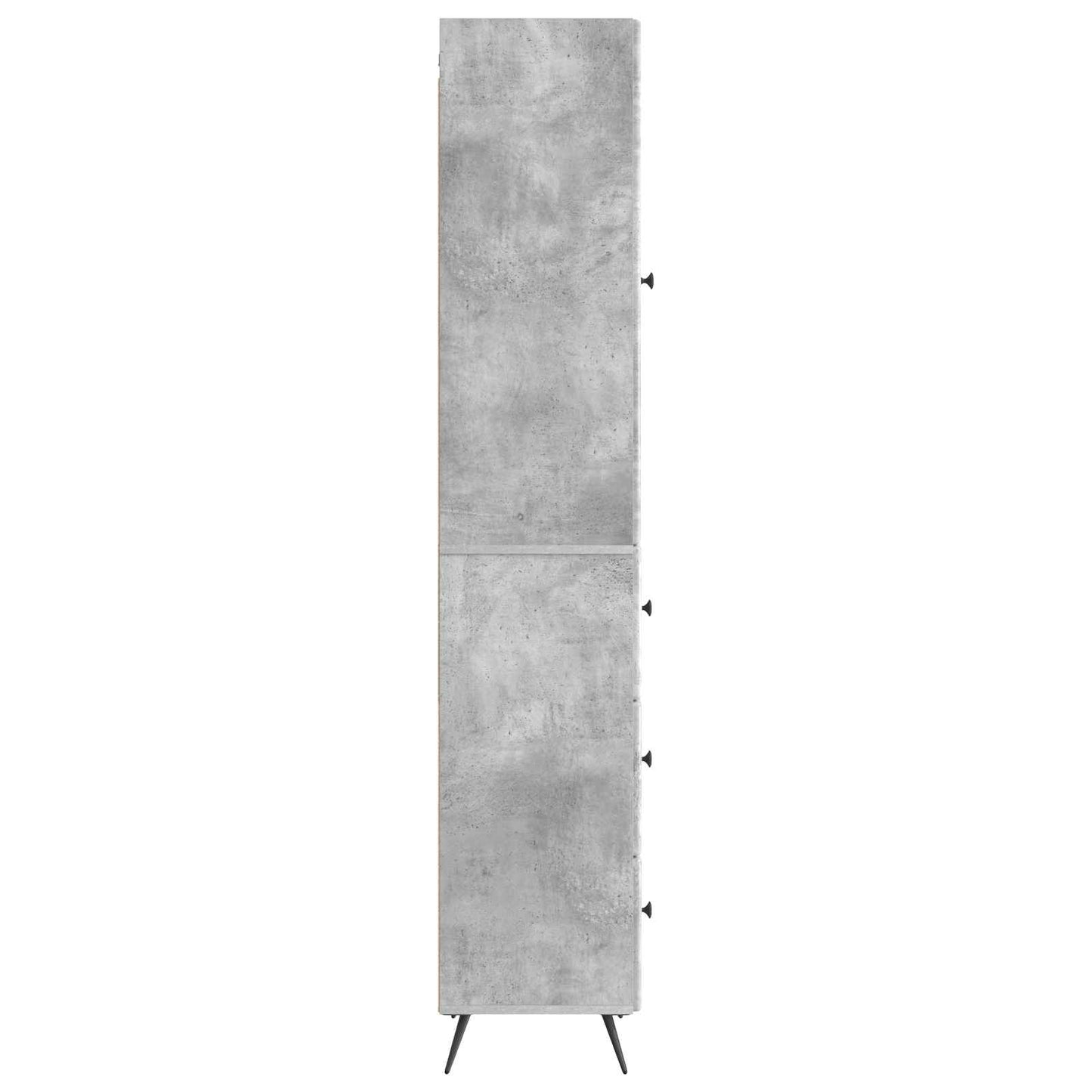 Skapsett 2 pcs Betonggrå 34,5 x 34,5 x 90 cm Konstruert tre