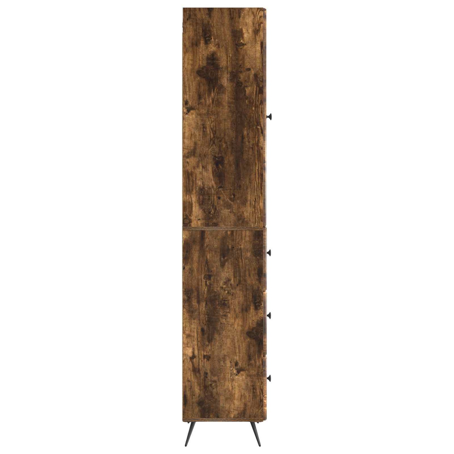 Skapsett 2 pcs Røkt Eik 34,5 x 34,5 x 90 cm Konstruert tre