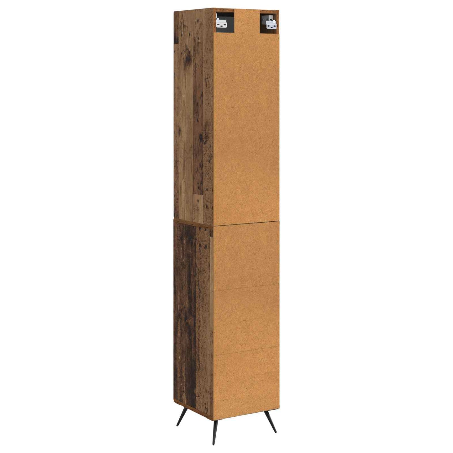 Skapsett 2 pcs Gammelt tre 34,5 x 34,5 x 90 cm Konstruert tre