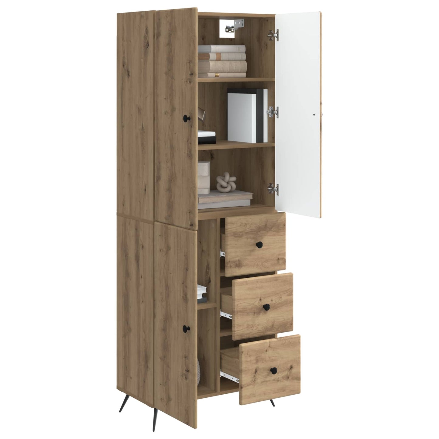Skapsett 2 pcs Artisan eik Konstruert tre