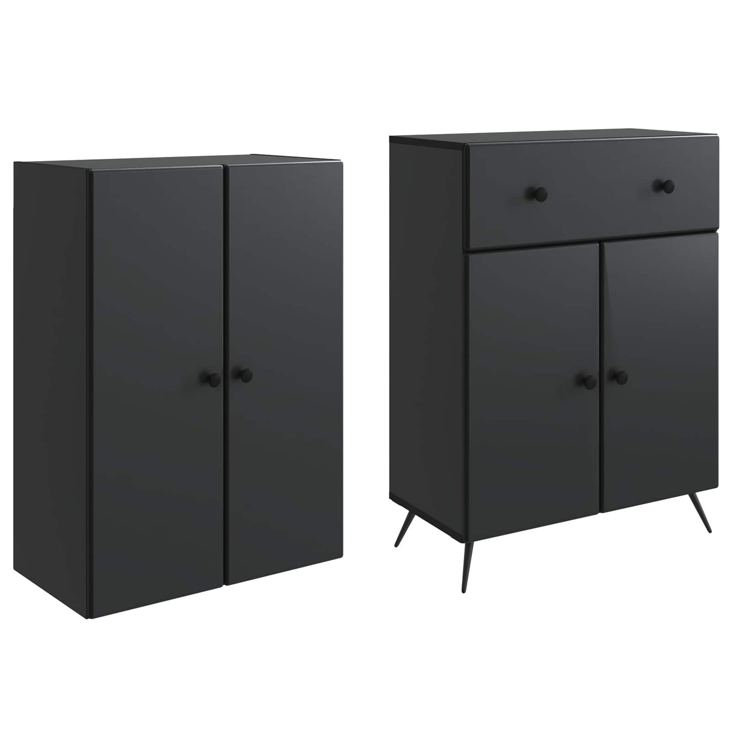 2 pcs Svart