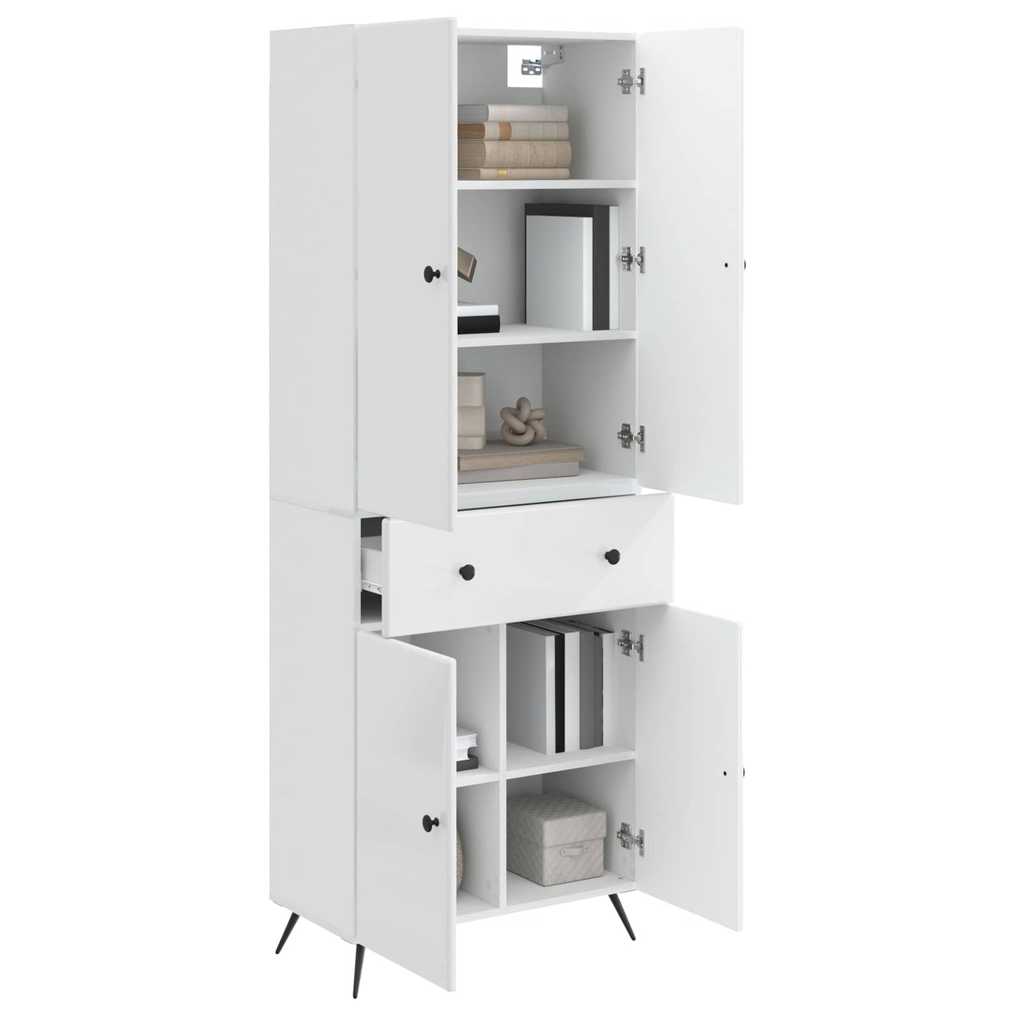 2 pcs Høgglans hvit