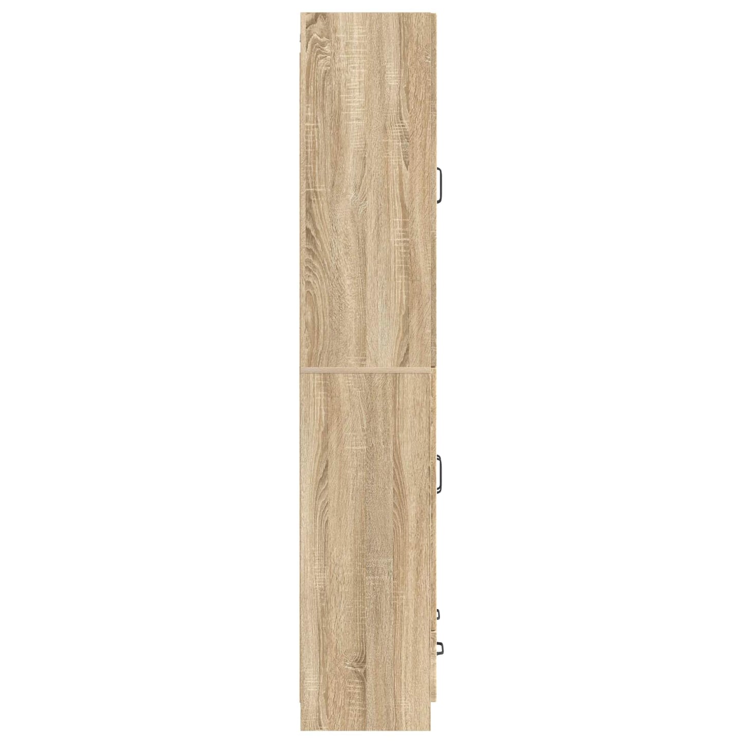 Skapsett 2 pcs Sonoma eik Konstruert tre