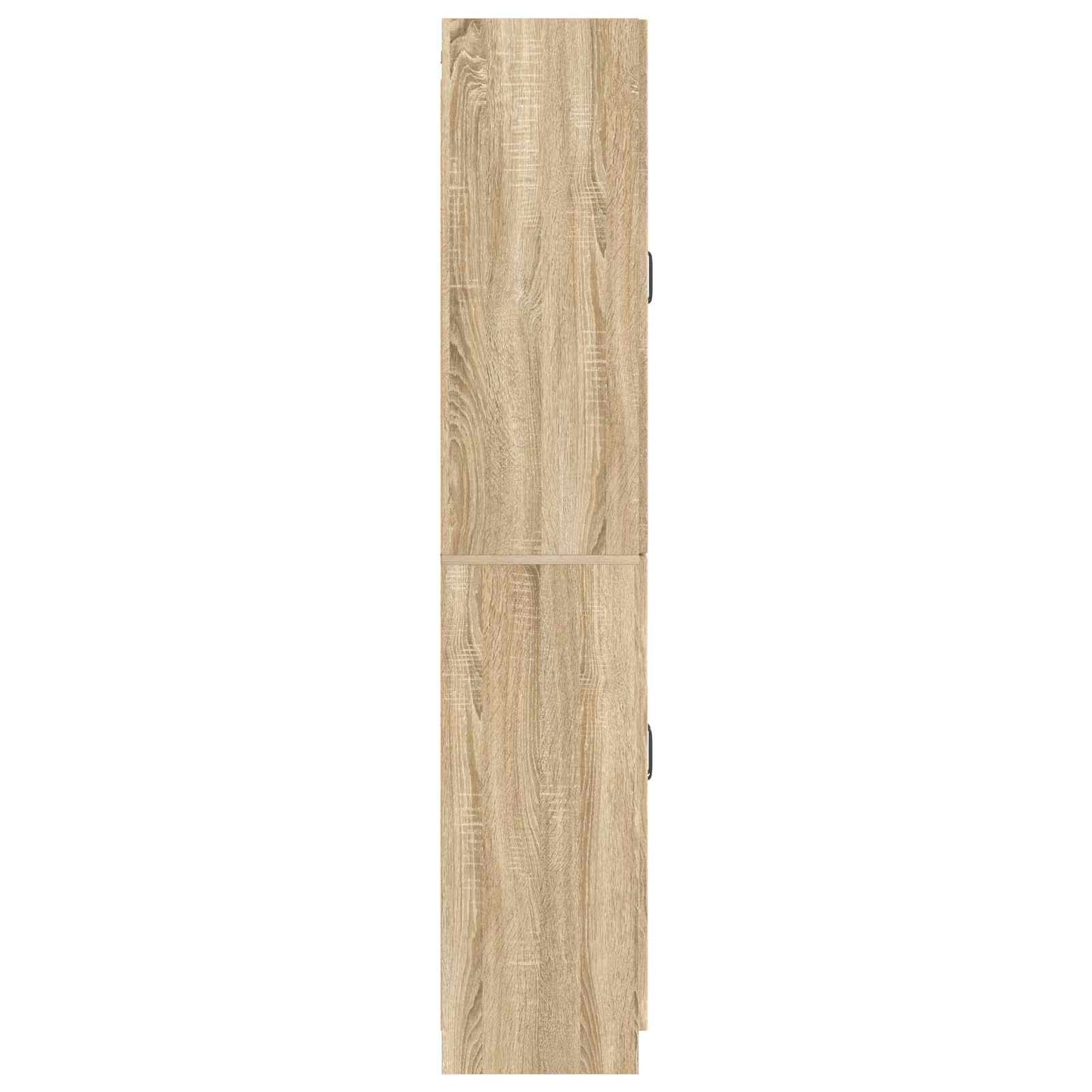 Skapsett 2 pcs Sonoma eik Konstruert tre
