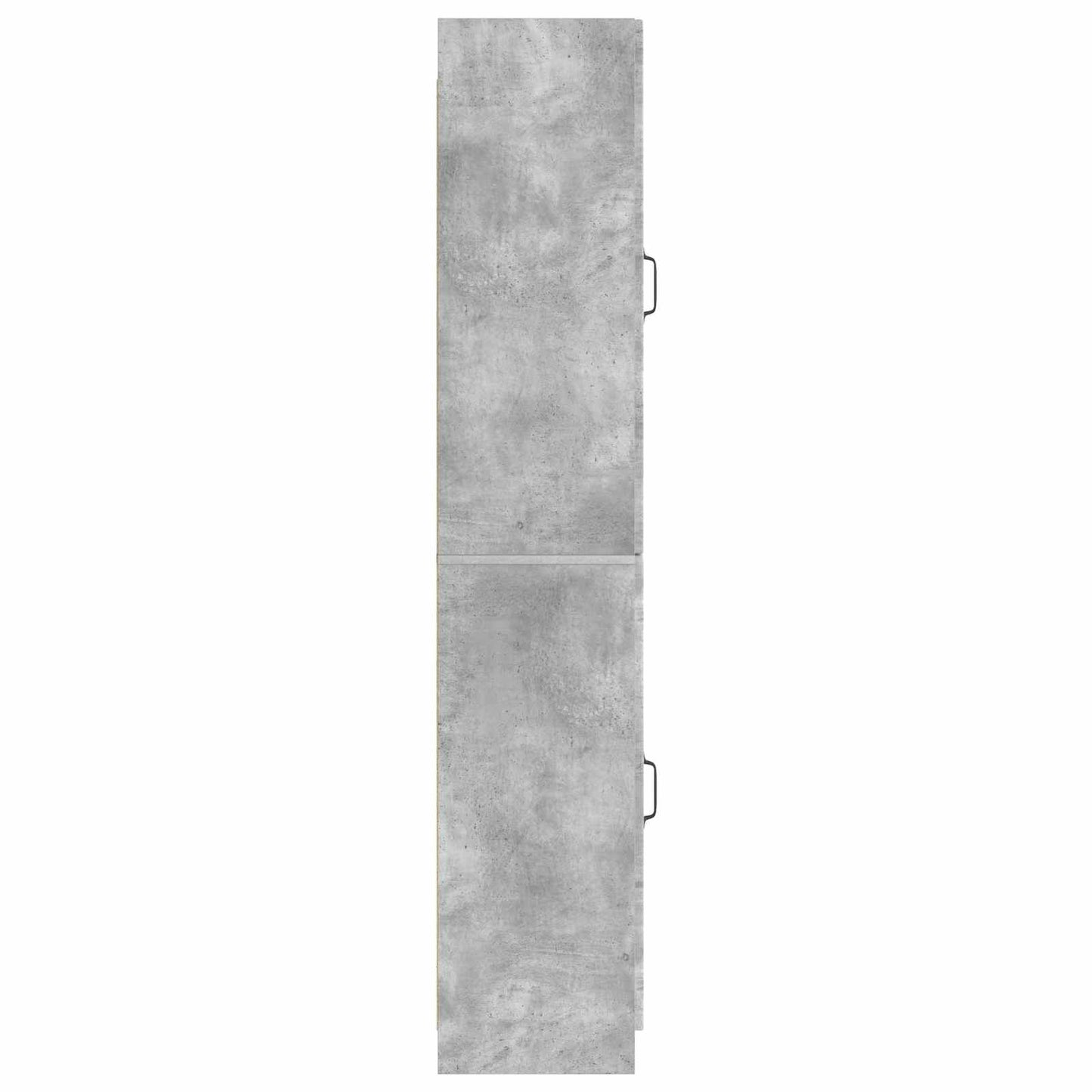 Skapsett 2 pcs Betonggrå Konstruert tre