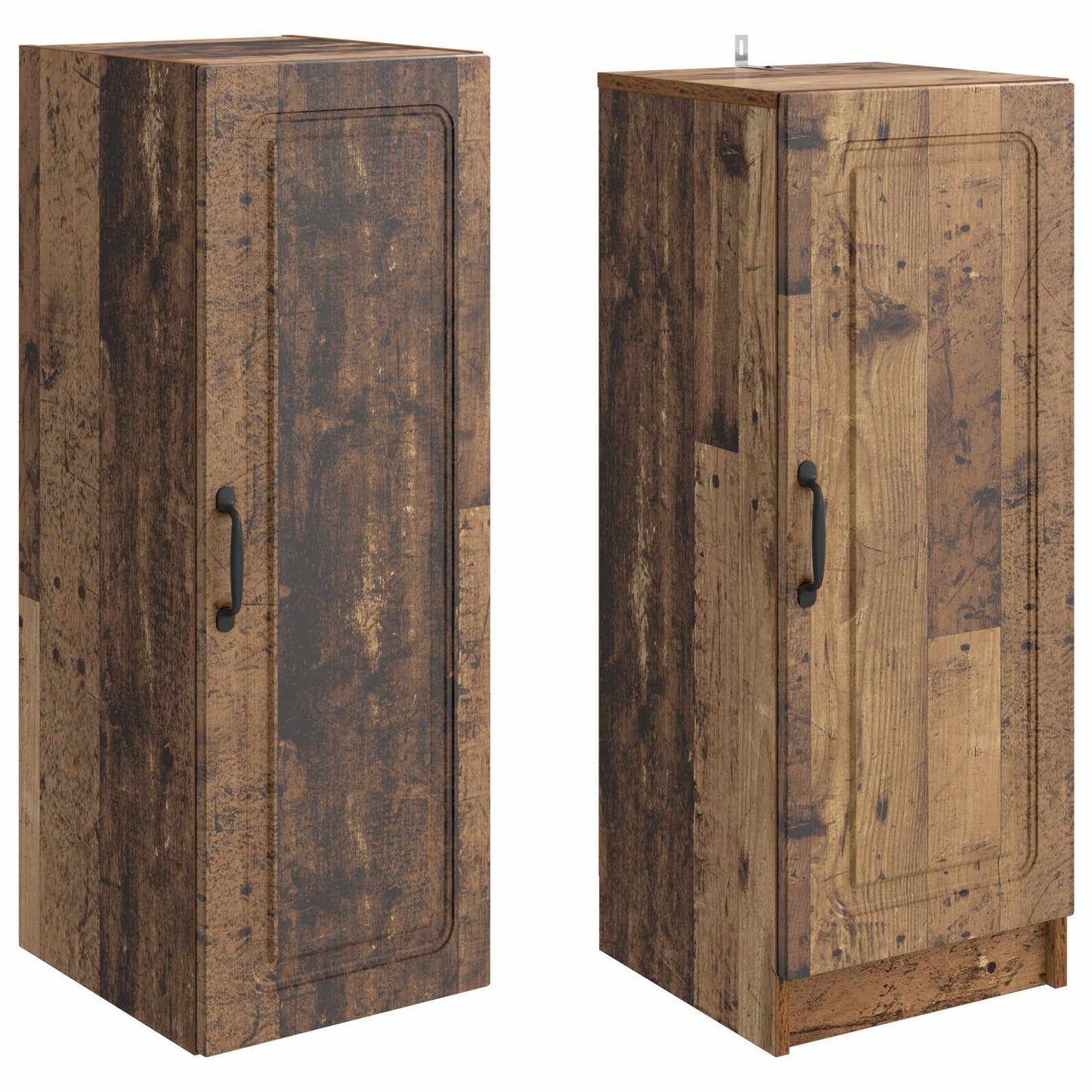 Skapsett 2 pcs Gammelt tre Konstruert tre