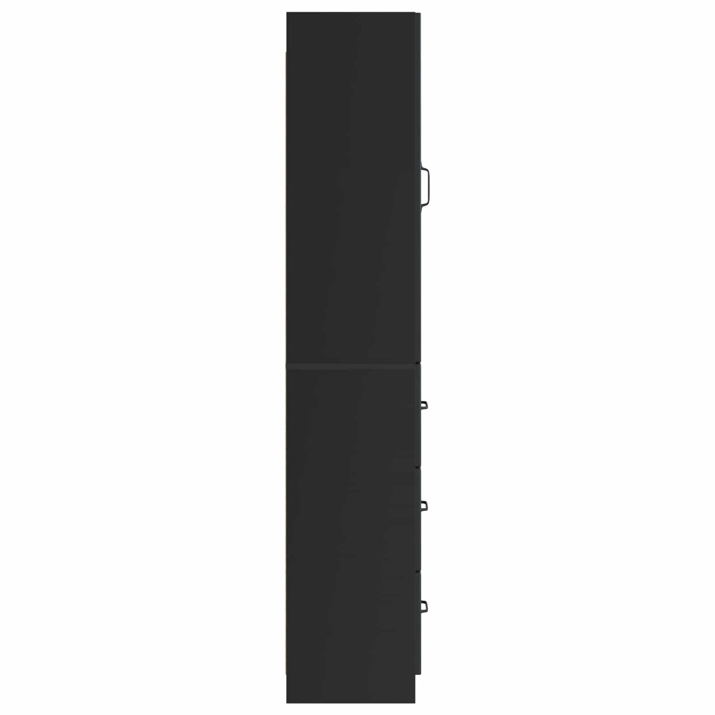 Skapsett 2 pcs Svart 33 x 34,5 x 87 cm Konstruert tre