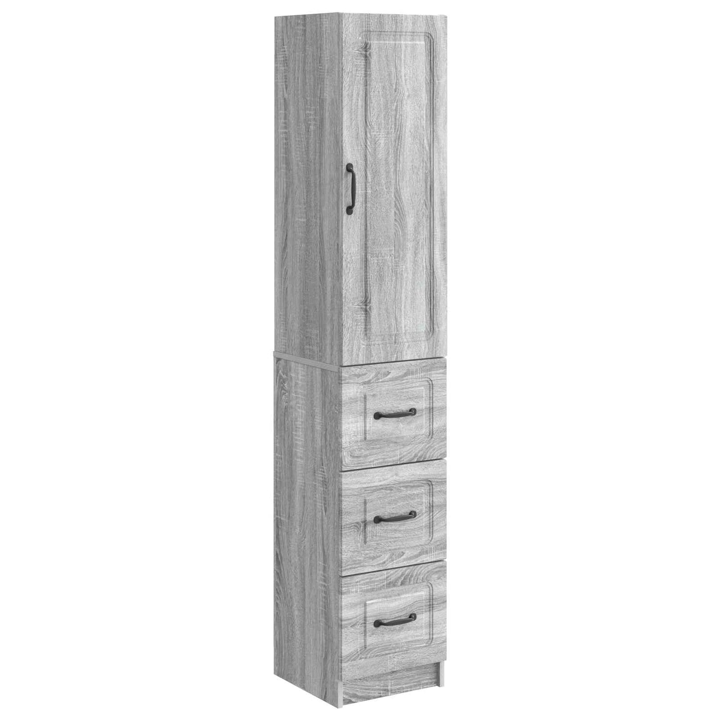 Skapsett 2 pcs Grå Sonoma 33 x 34,5 x 87 cm Konstruert tre