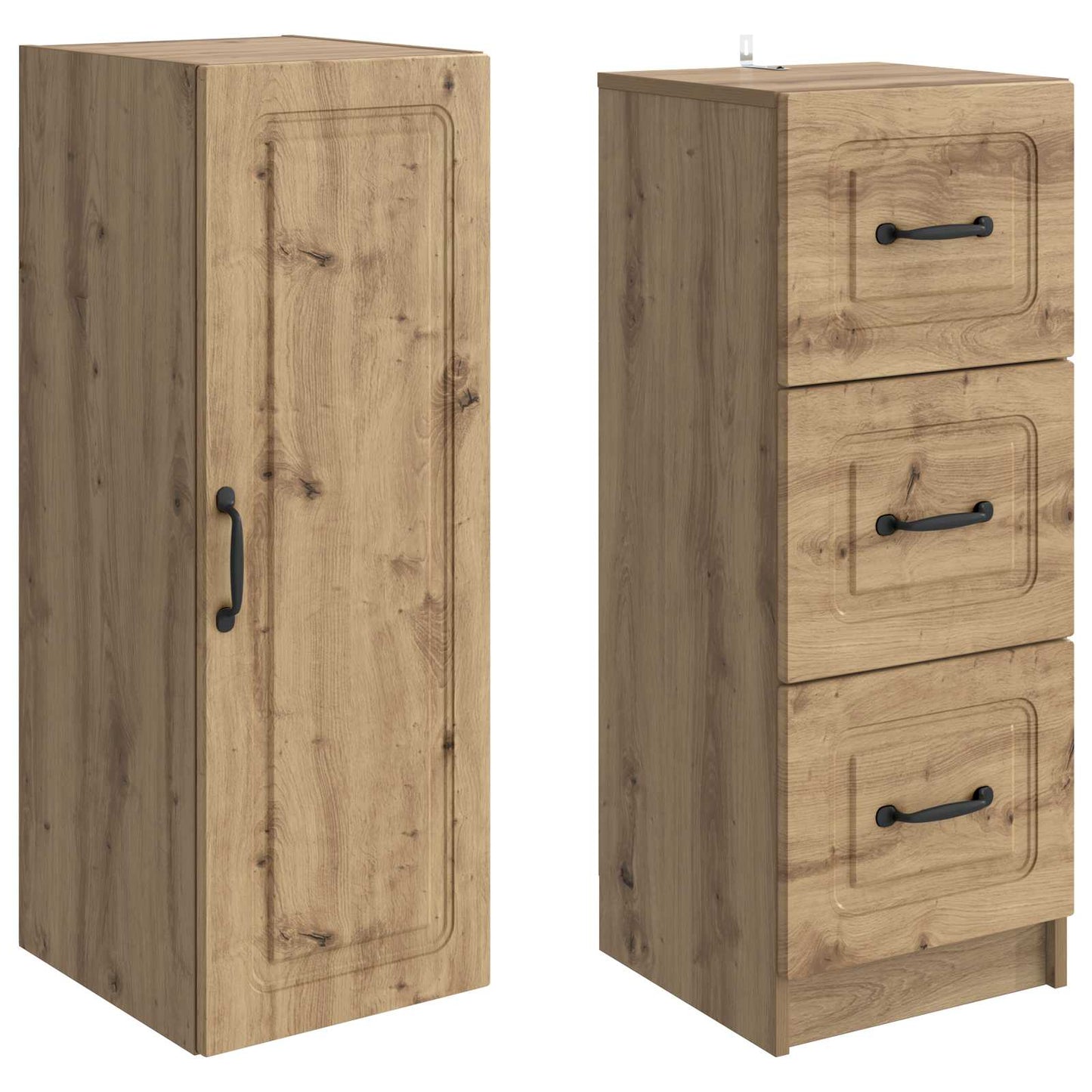 Skapsett 2 pcs Artisan eik 33 x 34,5 x 87 cm Konstruert tre