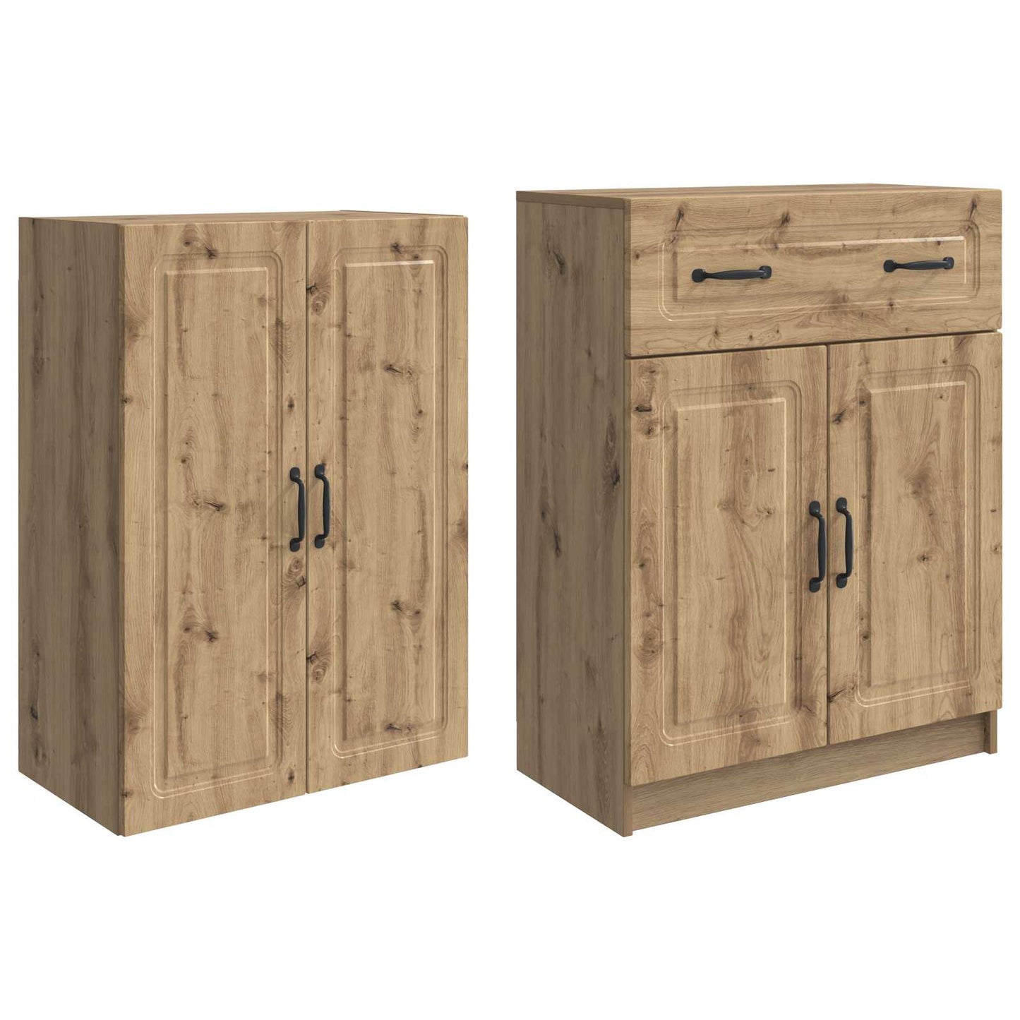 Skapsett 2 pcs Konstruert tre