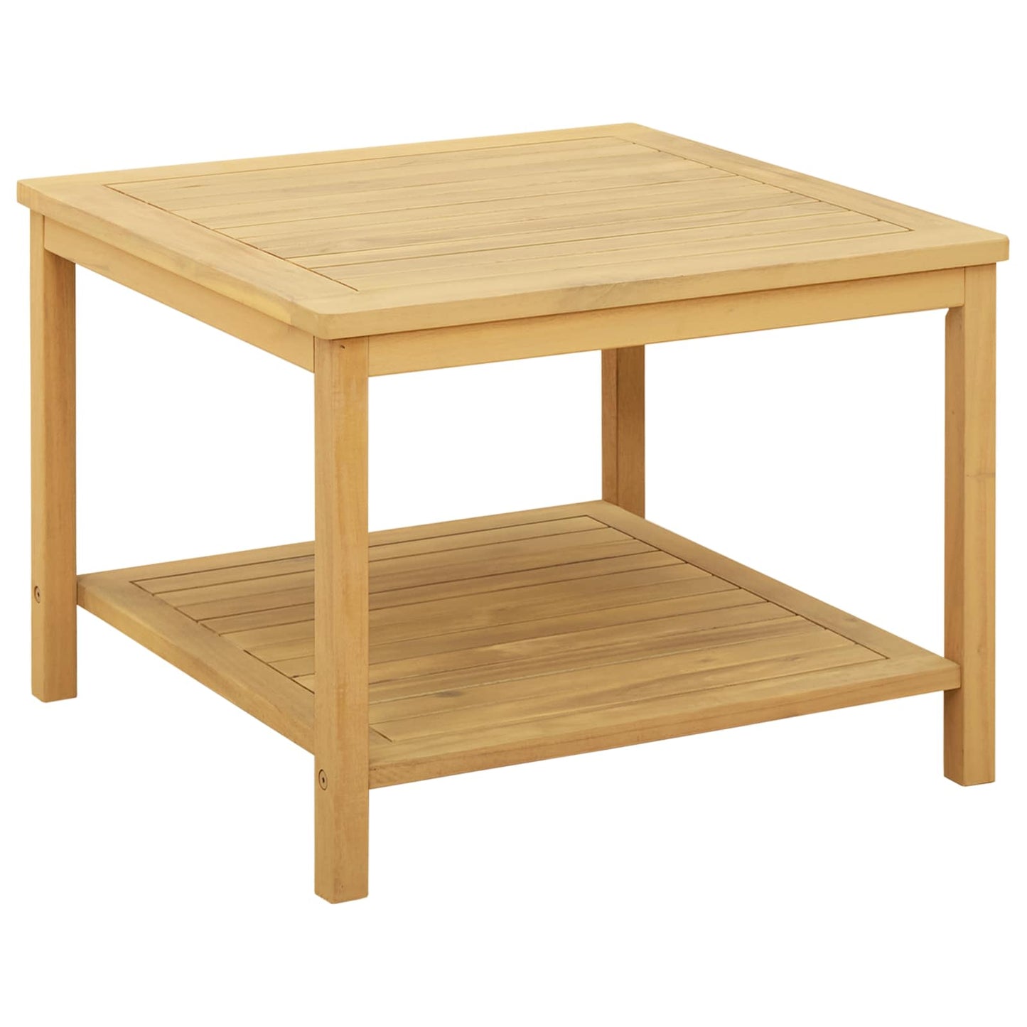 Sidetabell Olje naturlig 60 x 60 x 45 cm Solid akasietre vidaXL