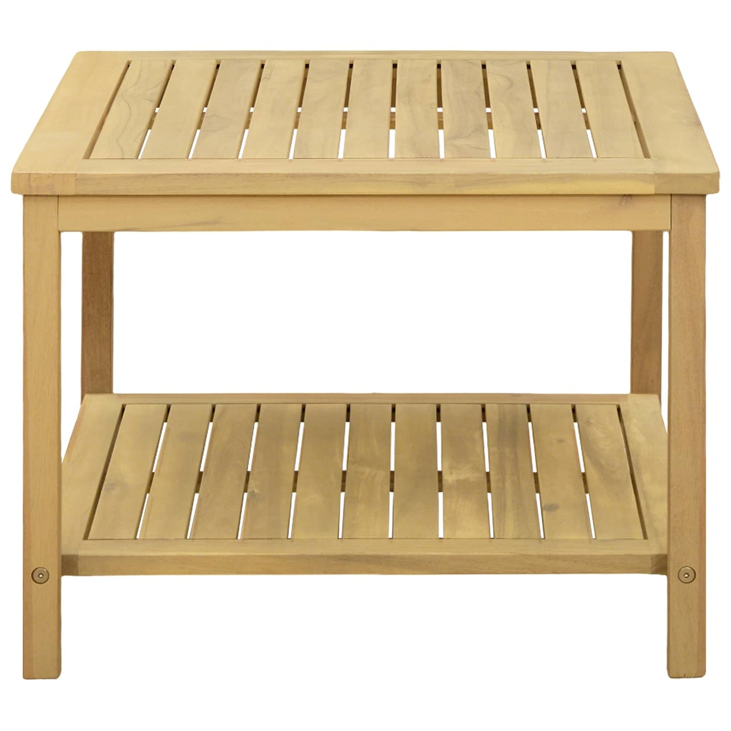 Sidetabell Olje naturlig 60 x 60 x 45 cm Solid akasietre vidaXL