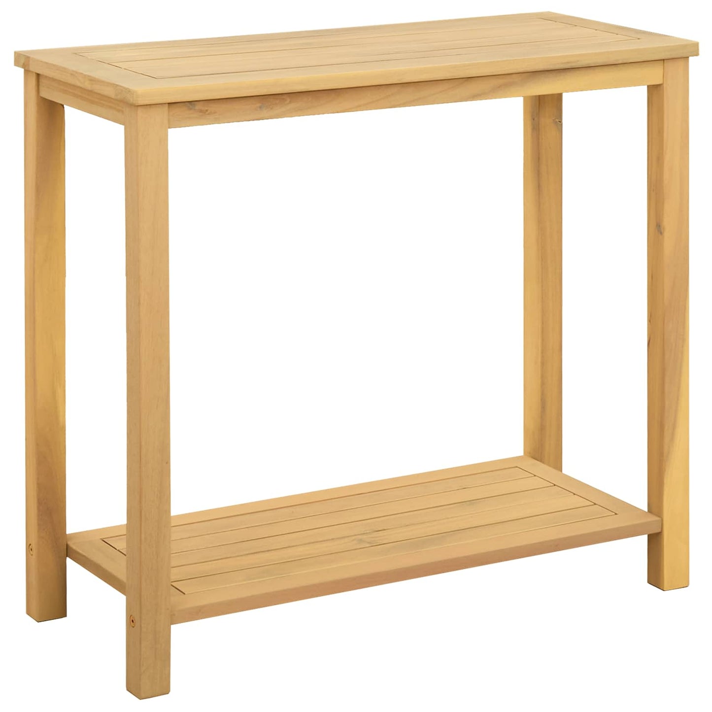 Hagekonsollbord Lett akasie 80 x 35 x 75 cm Solid akasietre vidaXL