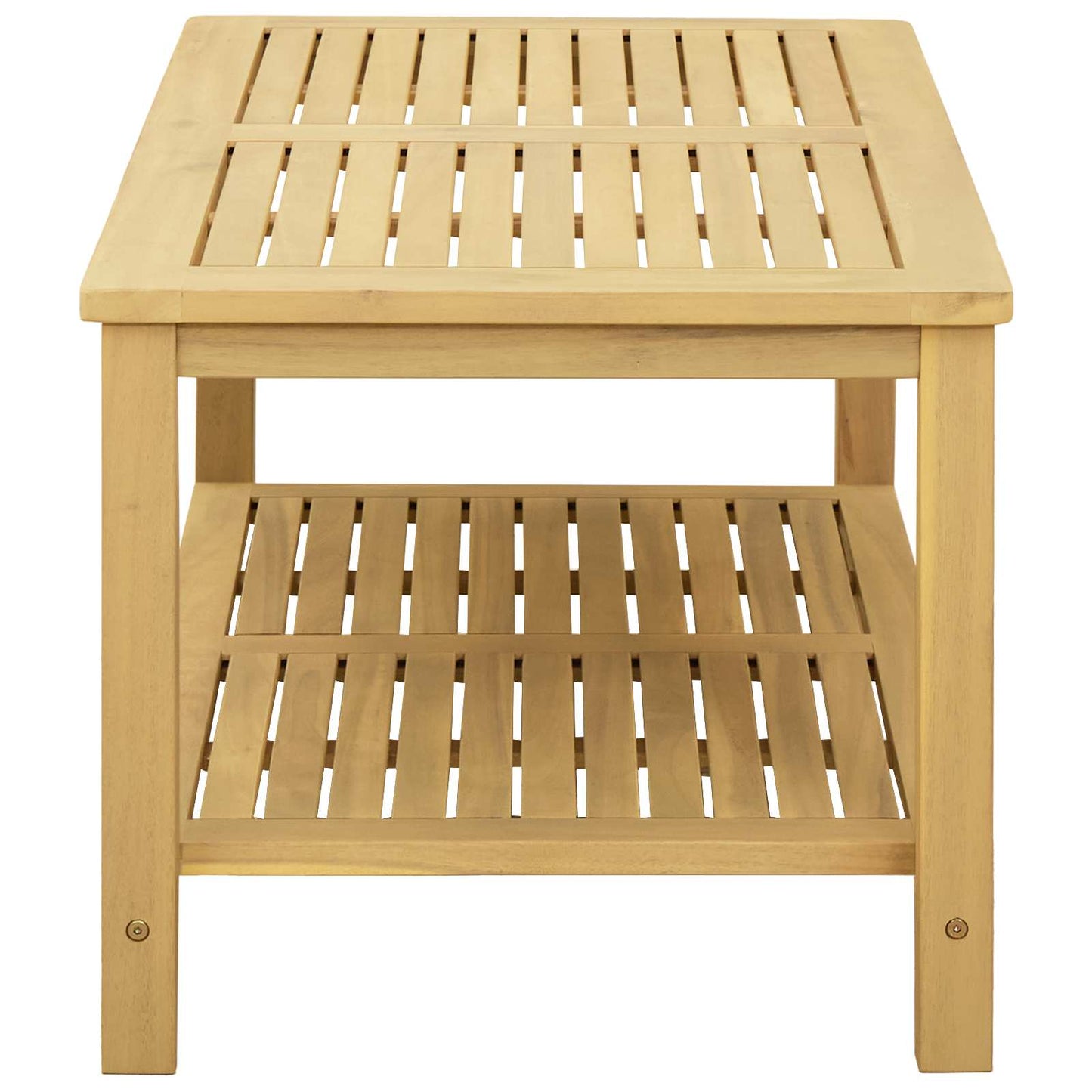 Sidetabell Olje naturlig 90 x 50 x 45 cm Solid akasietre vidaXL