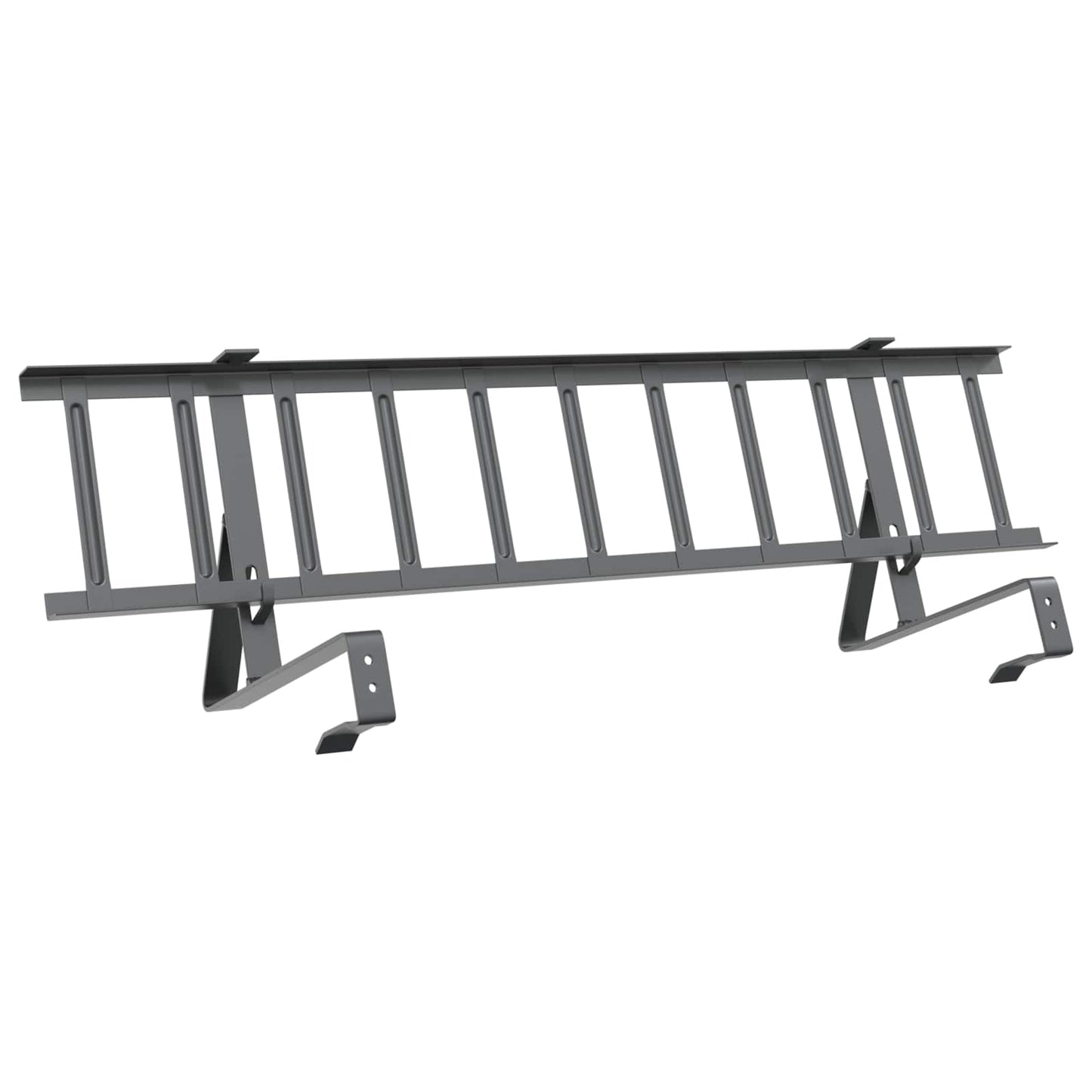 Tak snøfanger Antrasitt 100 x 29,5 x 34,5 cm Stål vidaXL
