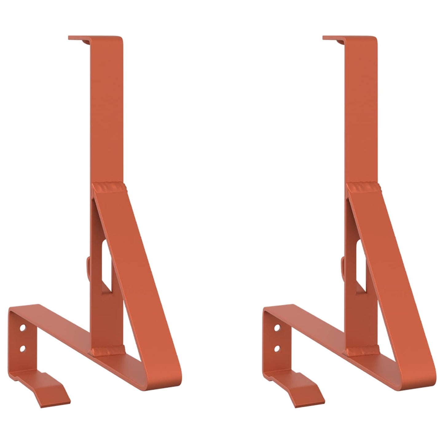 Snøbeskyttelsesstøtte 2 pcs Rød 29,5 x 3 x 34,5 cm Stål