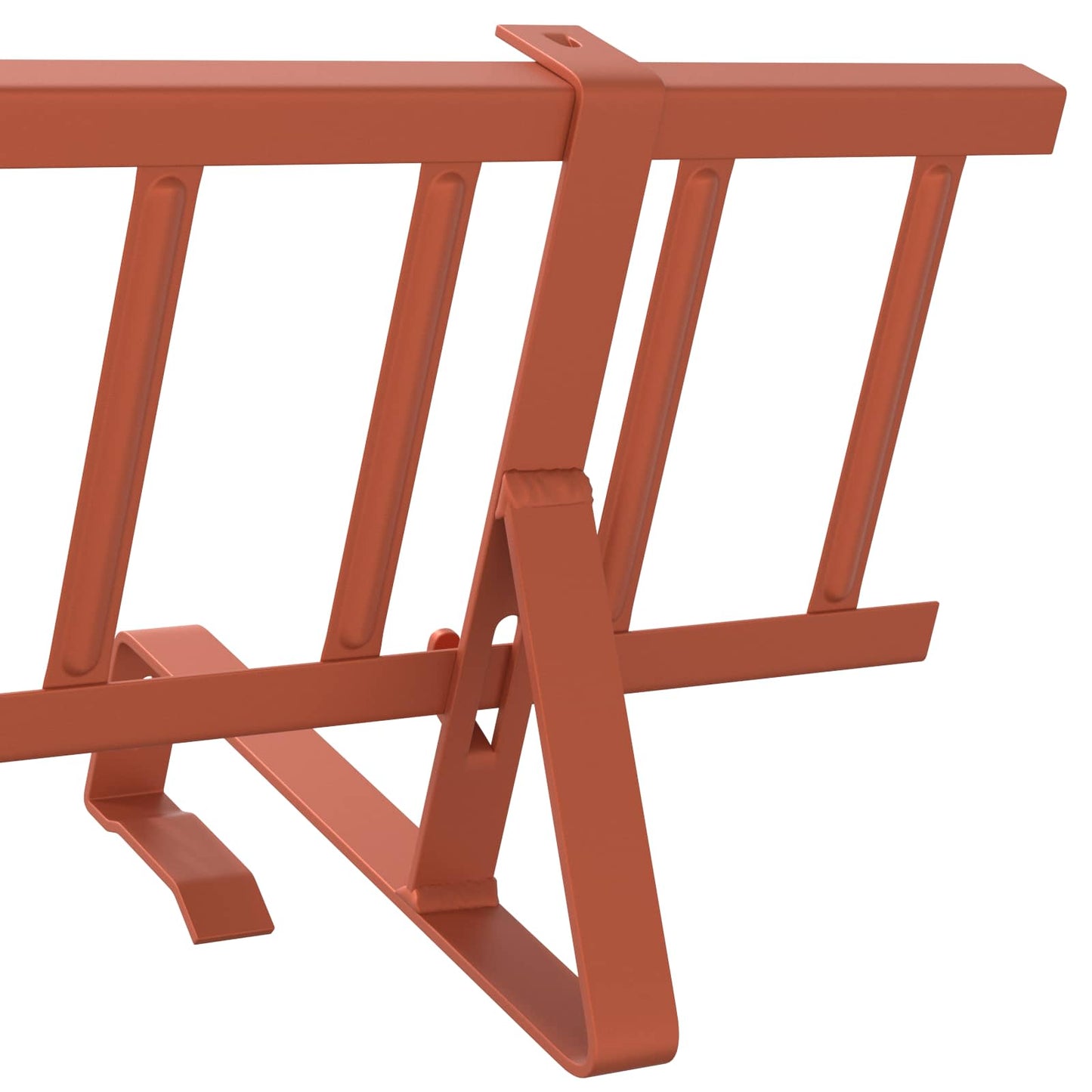 Tak snøfanger Rød 800 x 29,5 x 34,5 cm Stål vidaXL