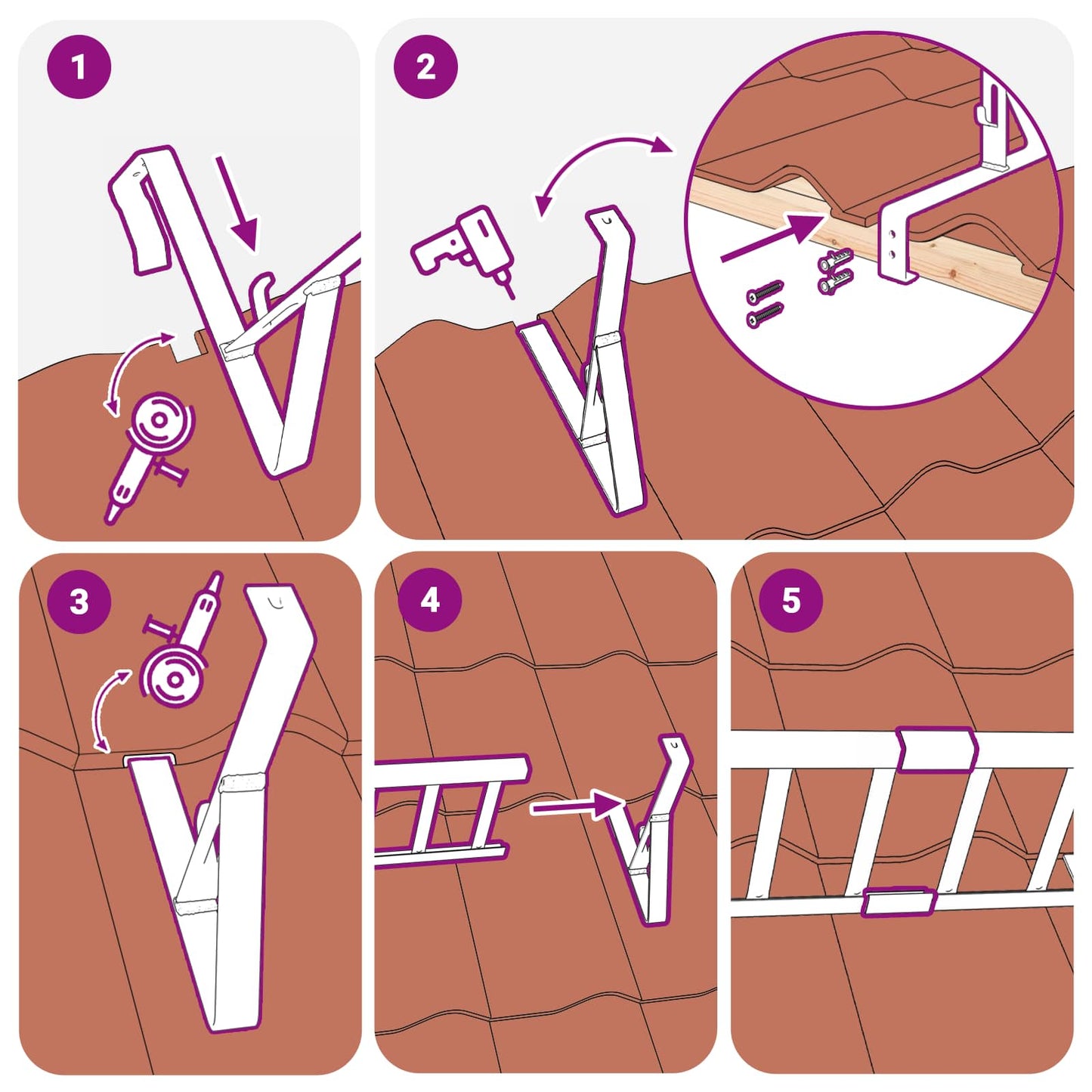 Tak snøfanger Rød 100 x 2,5 x 20 cm Stål vidaXL