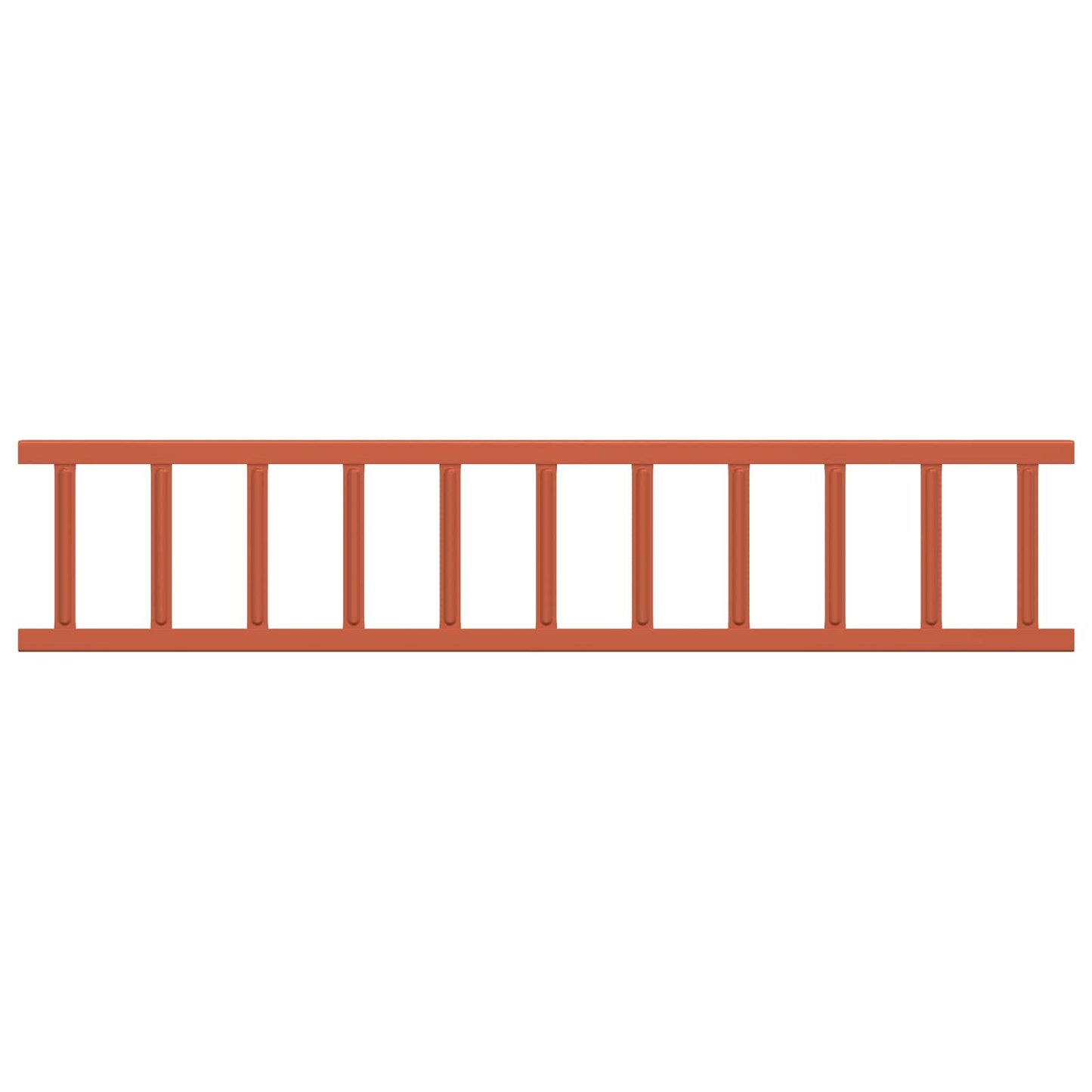 Tak snøfanger Rød 100 x 2,5 x 20 cm Stål vidaXL