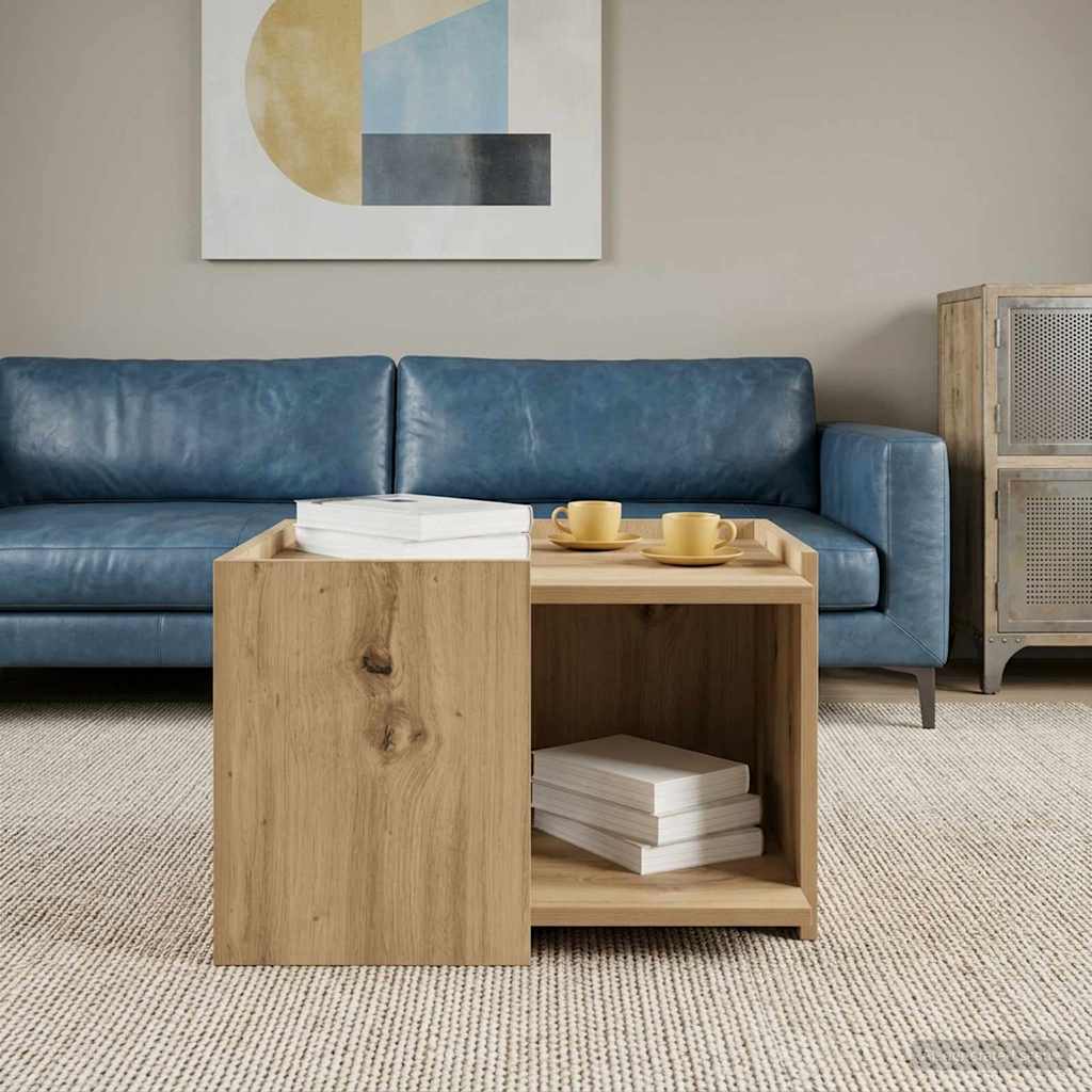 Kaffebord Artisan eik 50,5 x 50 x 33 cm Konstruert tre