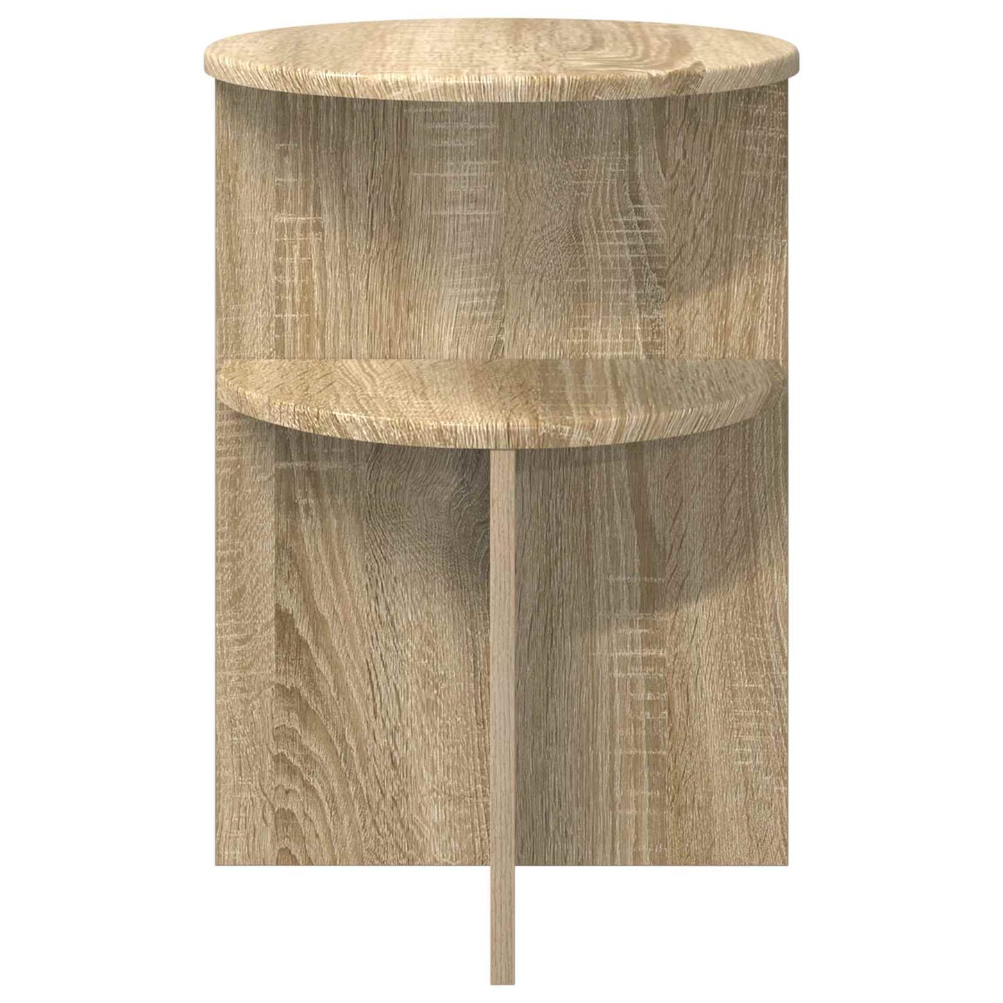 Sidetabell med lagring Sonoma eik Ø 39,5 x 55 cm Konstruert tre