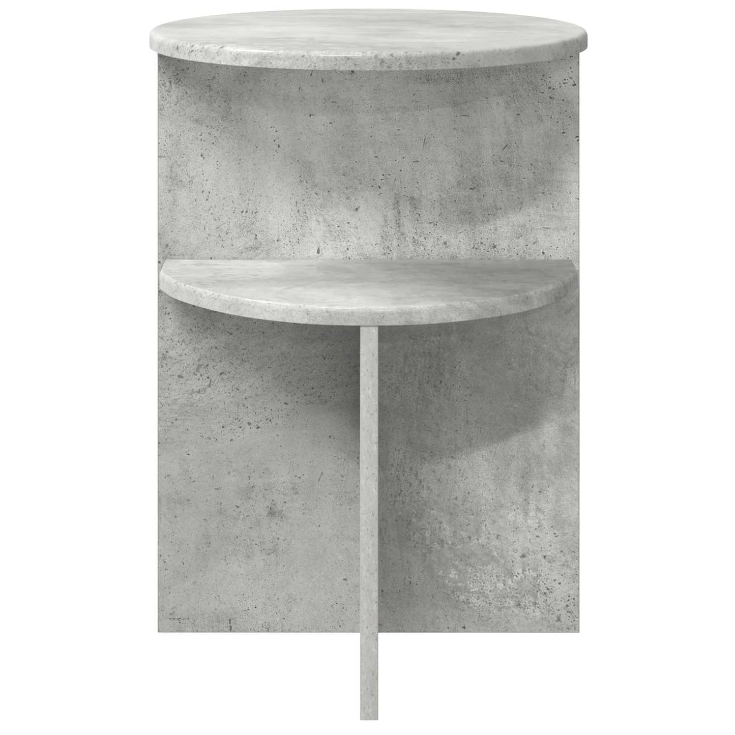 Sidetabell med lagring Betonggrå Ø 39,5 x 55 cm Konstruert tre