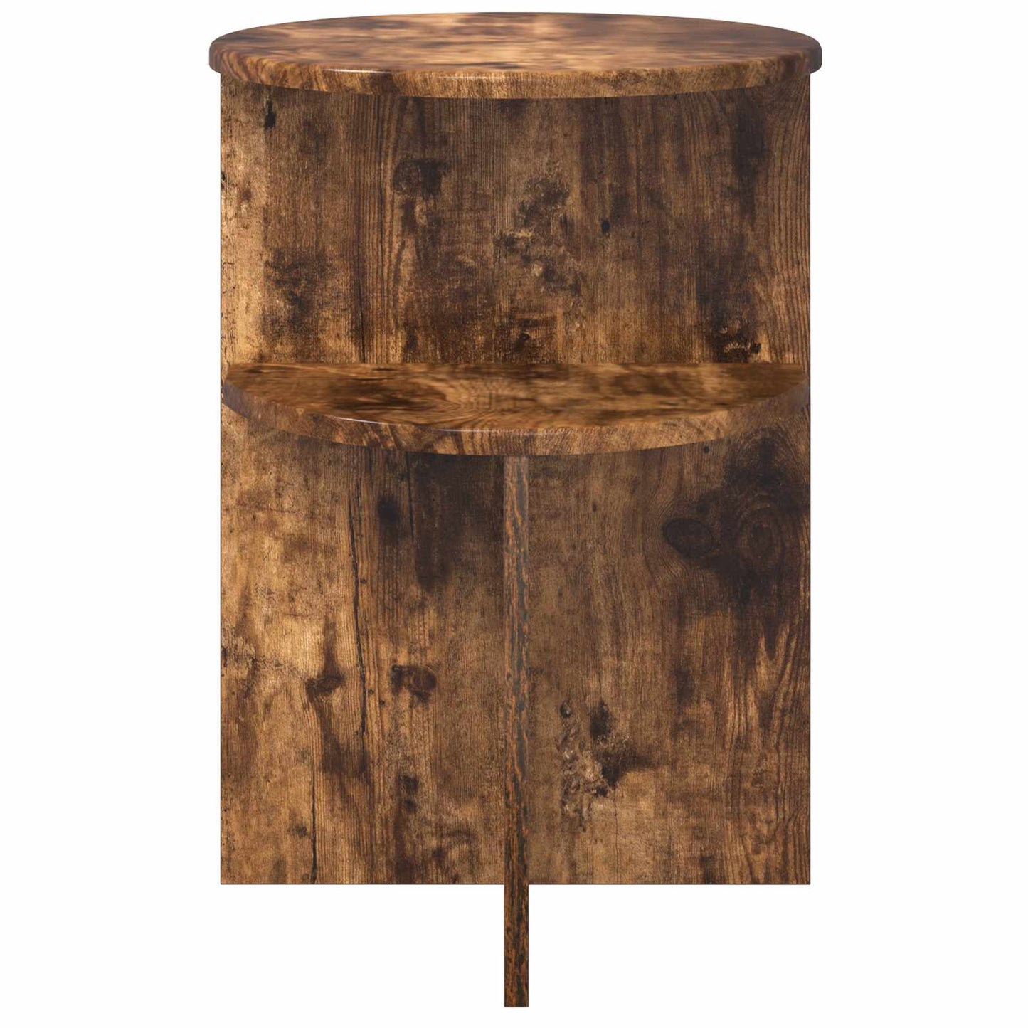 Sidetabell med lagring Røkt Eik Ø 39,5 x 55 cm Konstruert tre