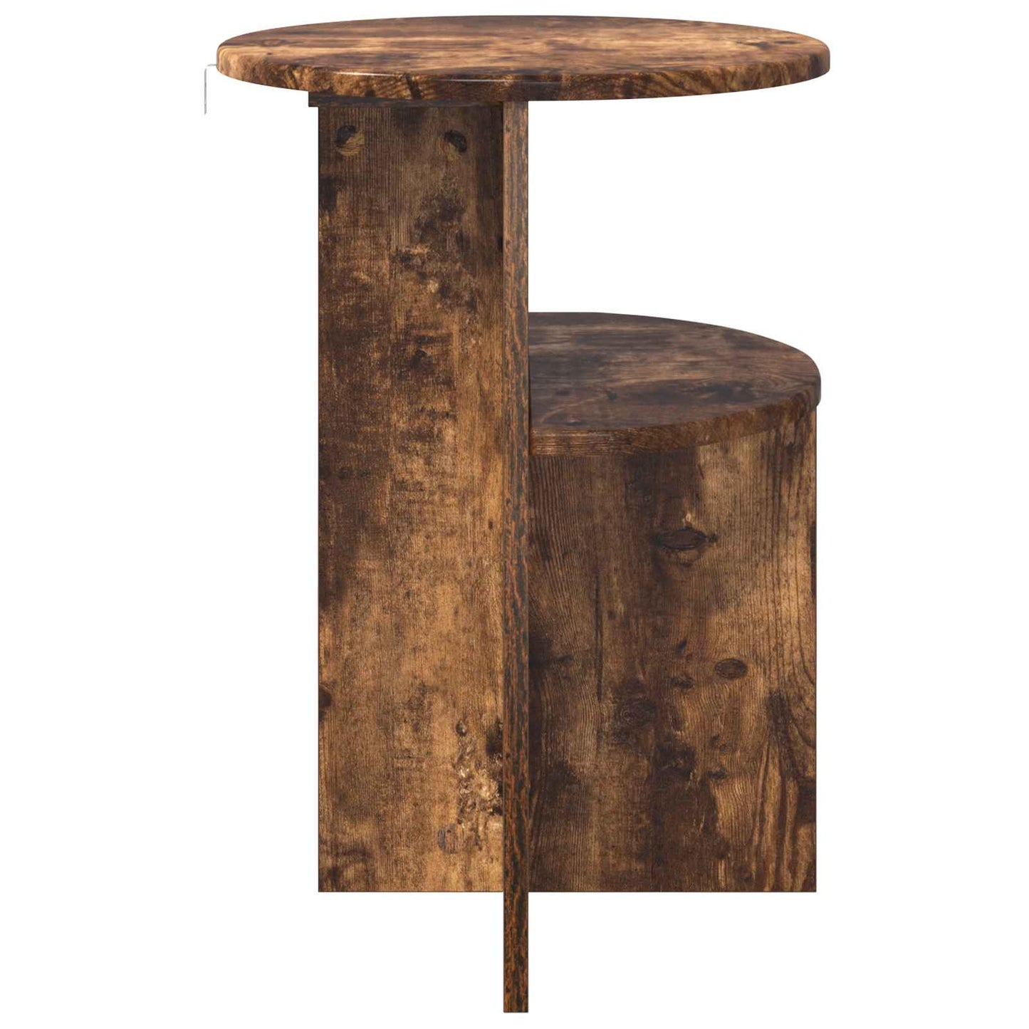 Sidetabell med lagring Røkt Eik Ø 39,5 x 55 cm Konstruert tre