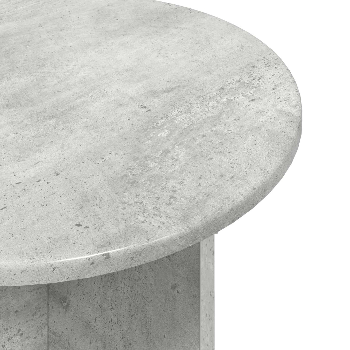 Sidebordssett med lagring 2 pcs Betonggrå Konstruert tre