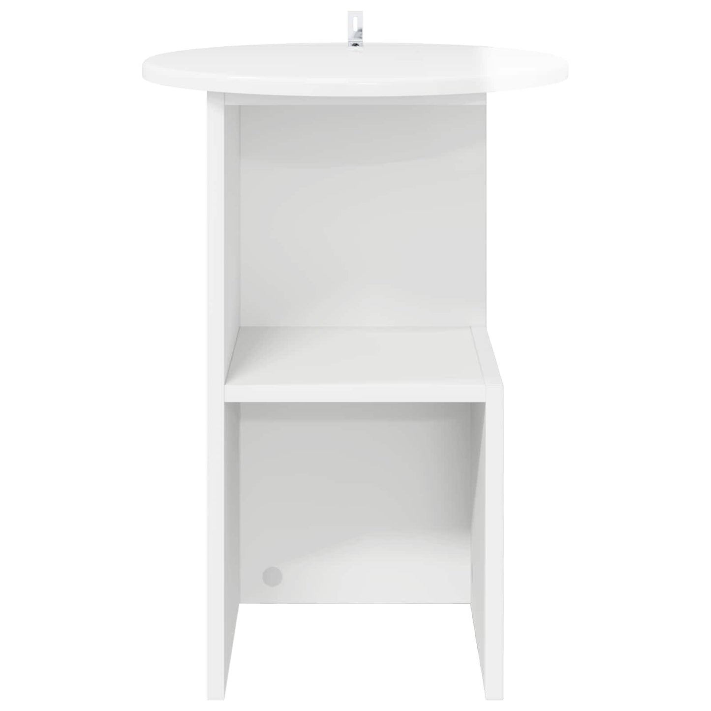 Sidetabell Høgglans hvit Ø 39,5 x 55 cm Konstruert tre