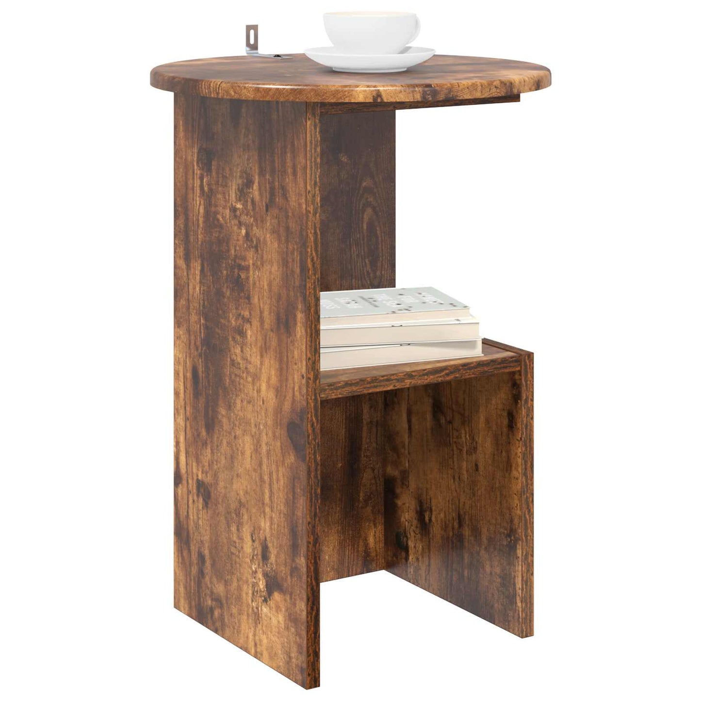 Sidetabell Røkt Eik Ø 39,5 x 55 cm Konstruert tre