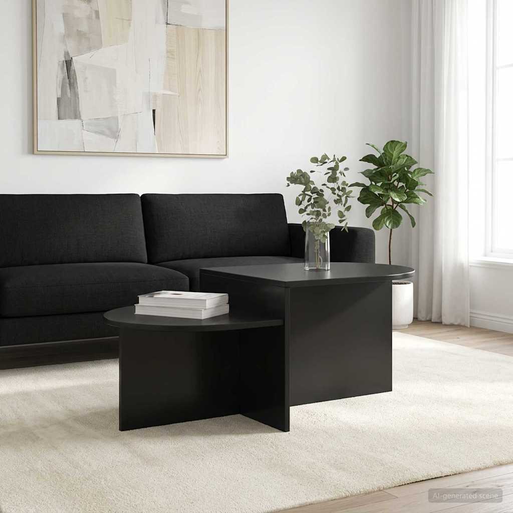Kaffebord Svart eik 100 x 50 x 40 cm Konstruert tre