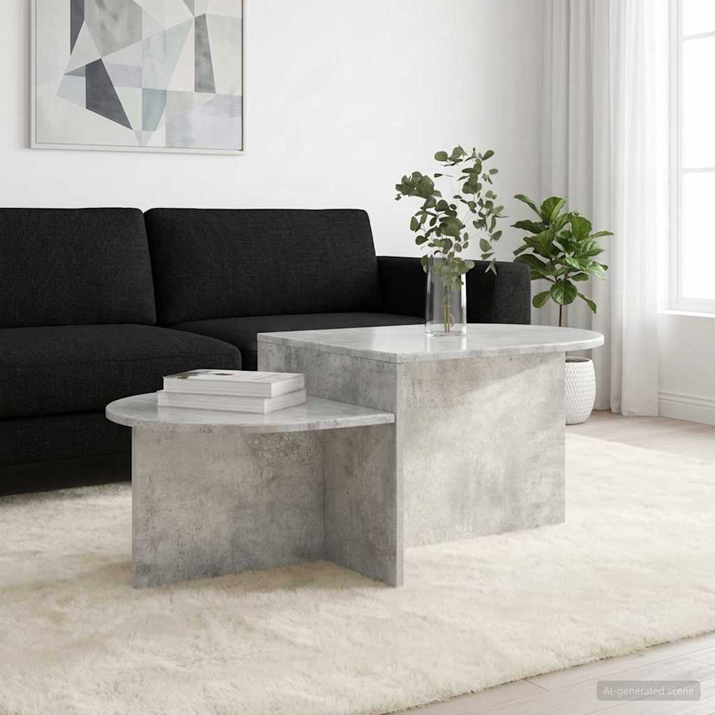 Kaffebord Betonggrå 100 x 50 x 40 cm Konstruert tre