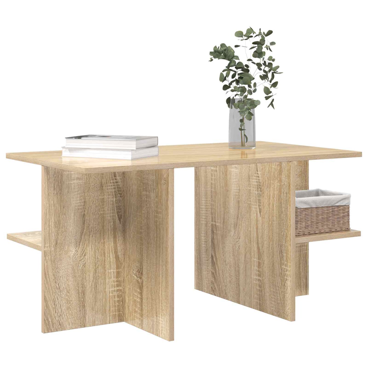 Kaffebord Sonoma eik 87 x 50 x 45 cm Konstruert tre