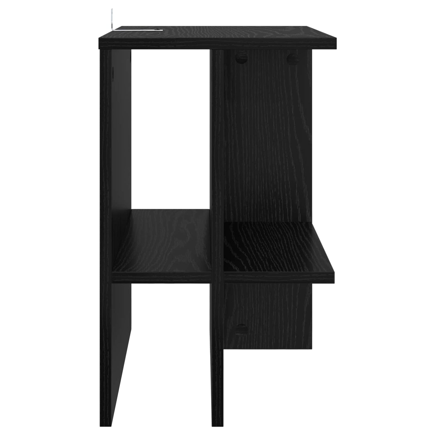 Kaffebord 2 pcs Svart eik 40 x 30 x 49 cm Konstruert tre
