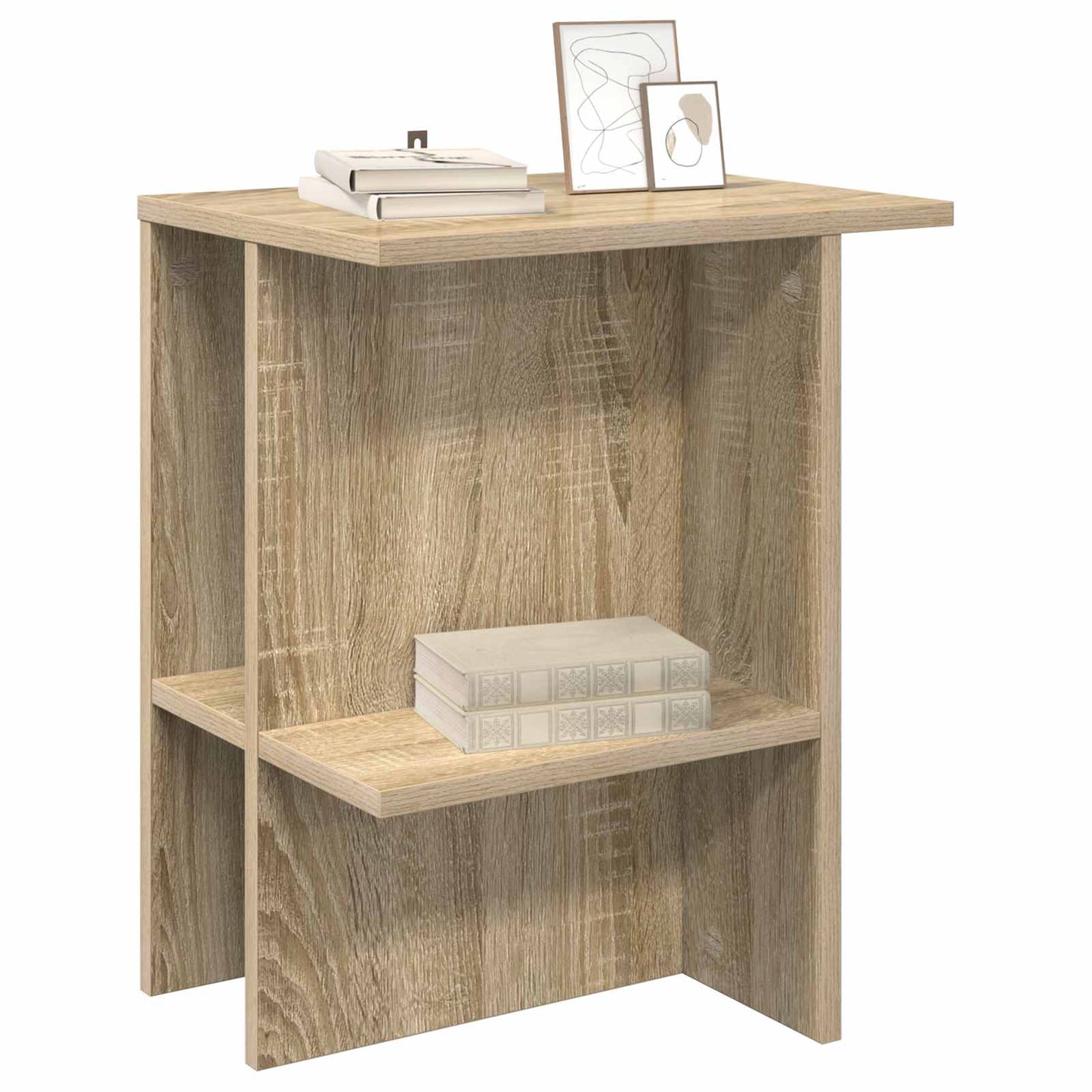 Kaffebord 2 pcs Sonoma eik 40 x 30 x 49 cm Konstruert tre
