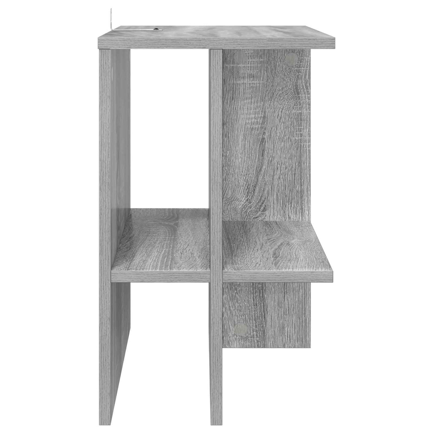 Kaffebord 2 pcs Grå sonoma 40 x 30 x 49 cm Konstruert tre