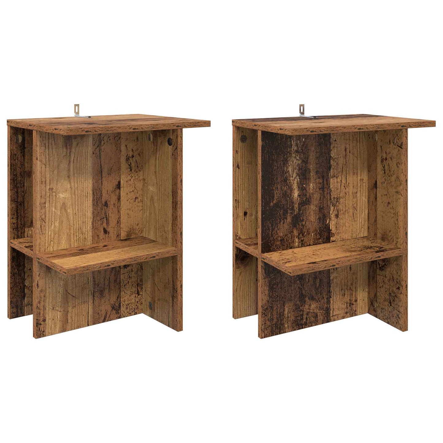 Kaffebord 2 pcs Gammelt tre 40 x 30 x 49 cm Konstruert tre