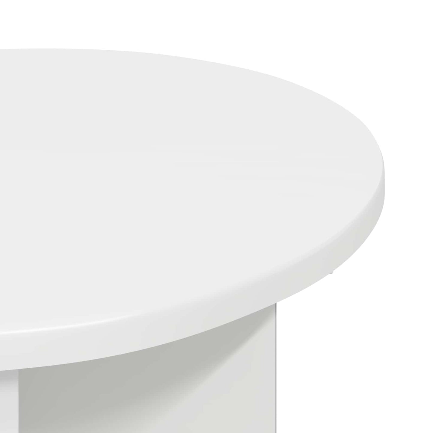Sidetabell med lagring Hvit Ø 39 x 38 cm Konstruert tre
